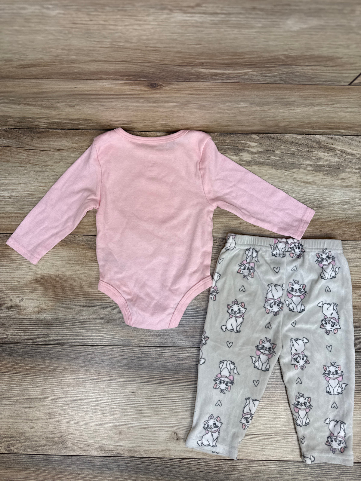 Disney Baby Marie 2pc Bodysuit & Pants Set Pink sz 6-9m