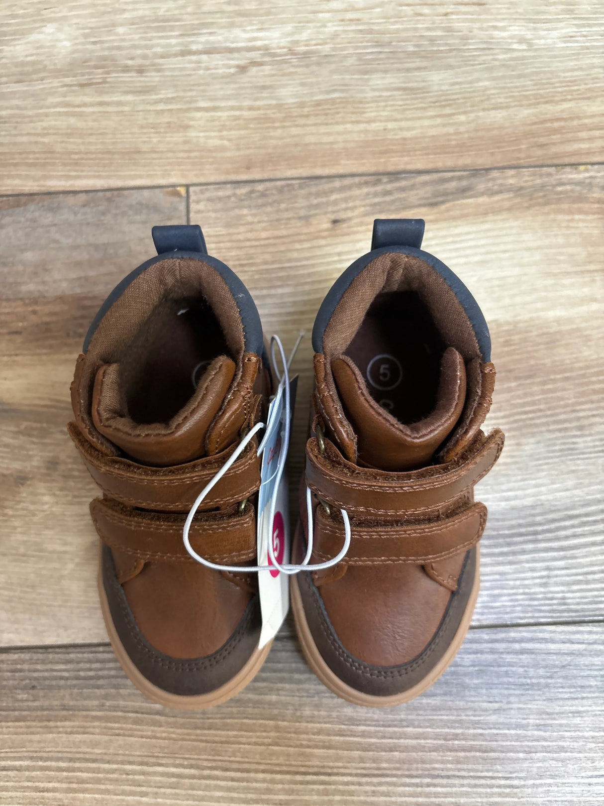 NEW Cat & Jack Xavier High Top Sneakers Brown sz 5c