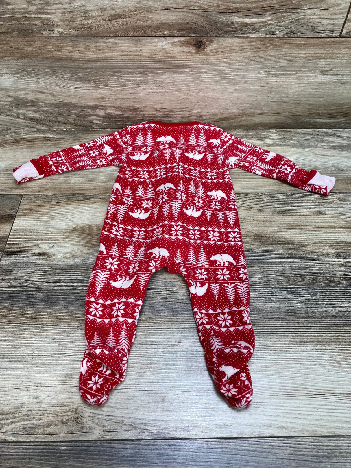 Old Navy Fair Isle Sleeper Red sz 3-6m - Me n Mommy To Be