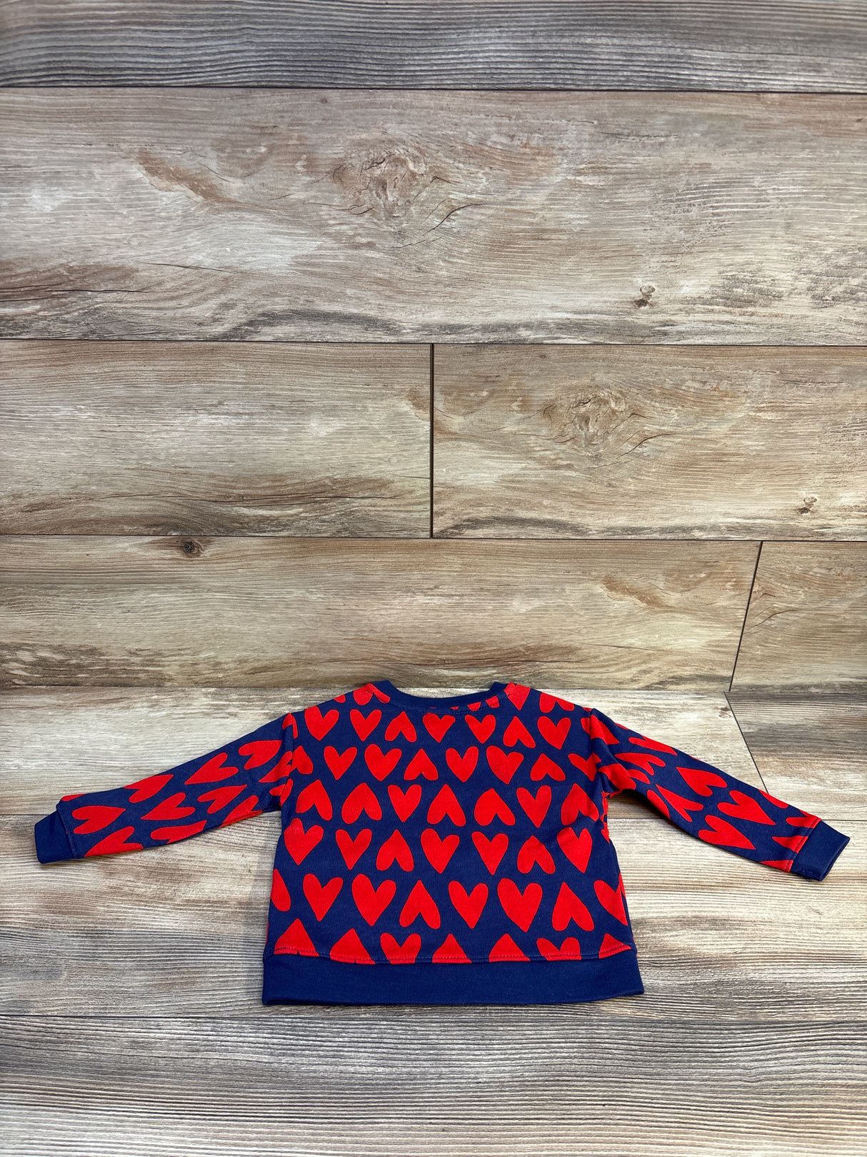 Old Navy Heart Print Sweatshirt Navy sz 18-24m