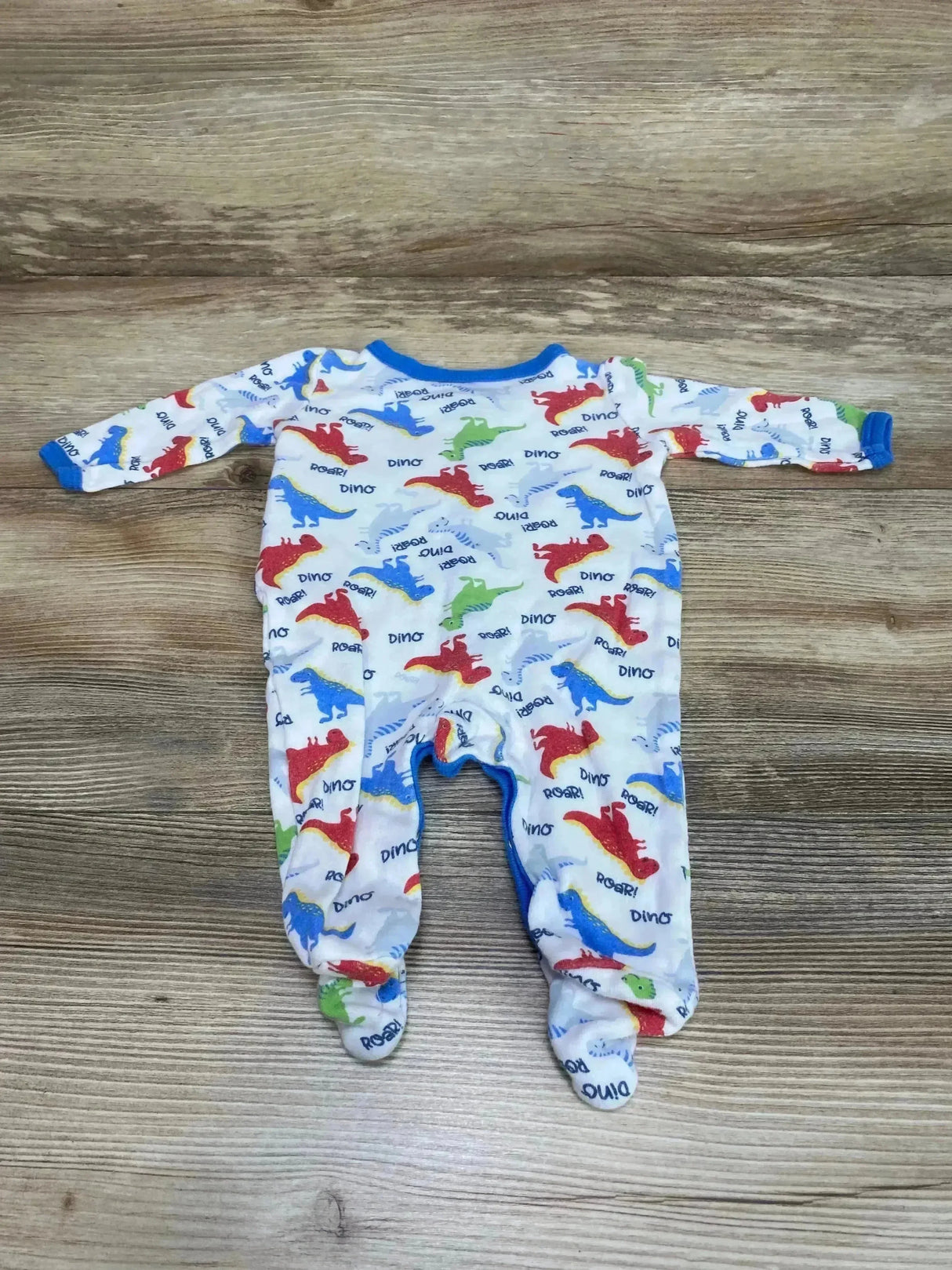 Sweet & Soft Dino Sleeper White sz 0-3m - Me n Mommy To Be