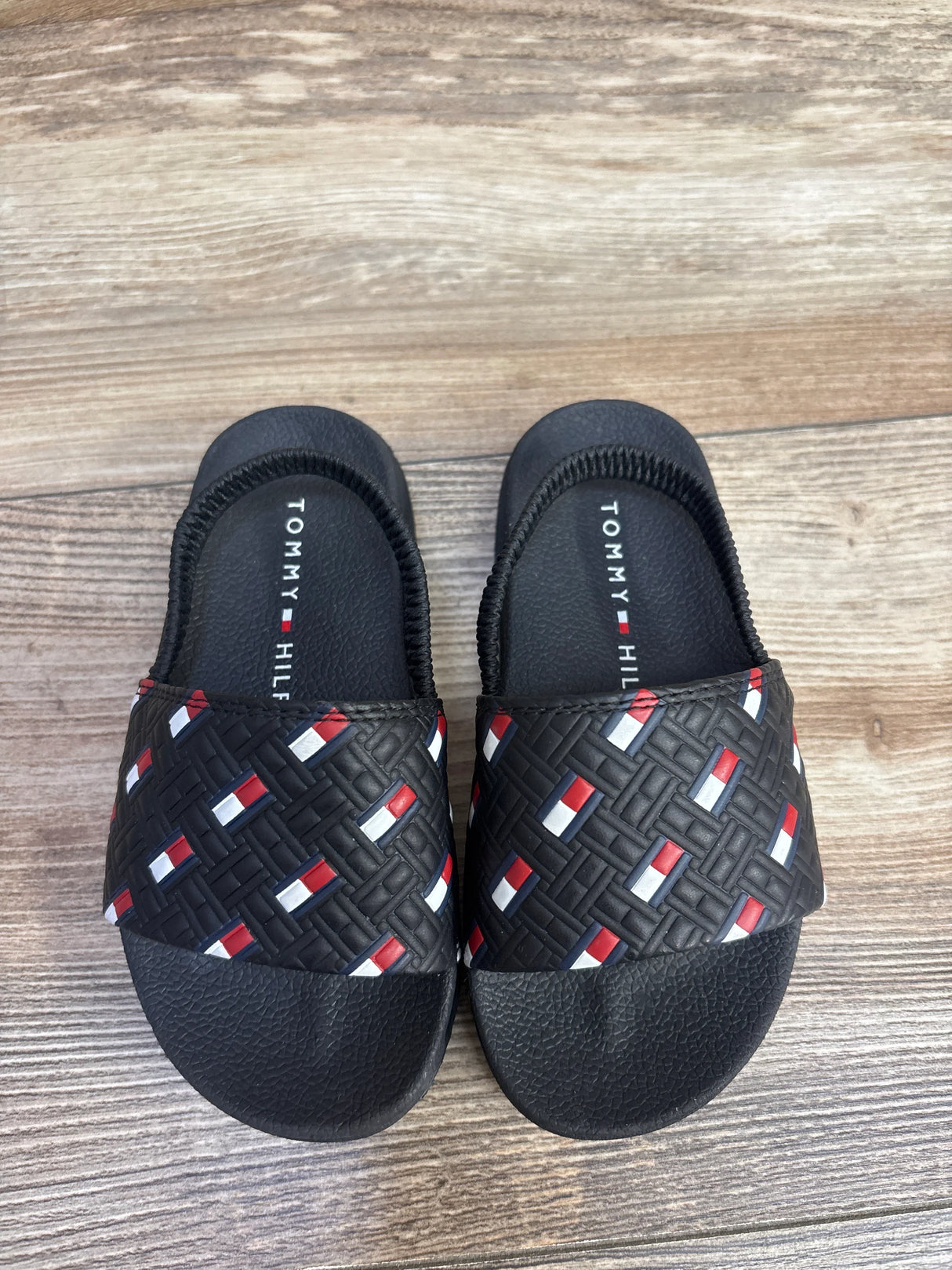Tommy Hilfiger Slingback Slide Sandals Black sz 9c - Me n Mommy To Be