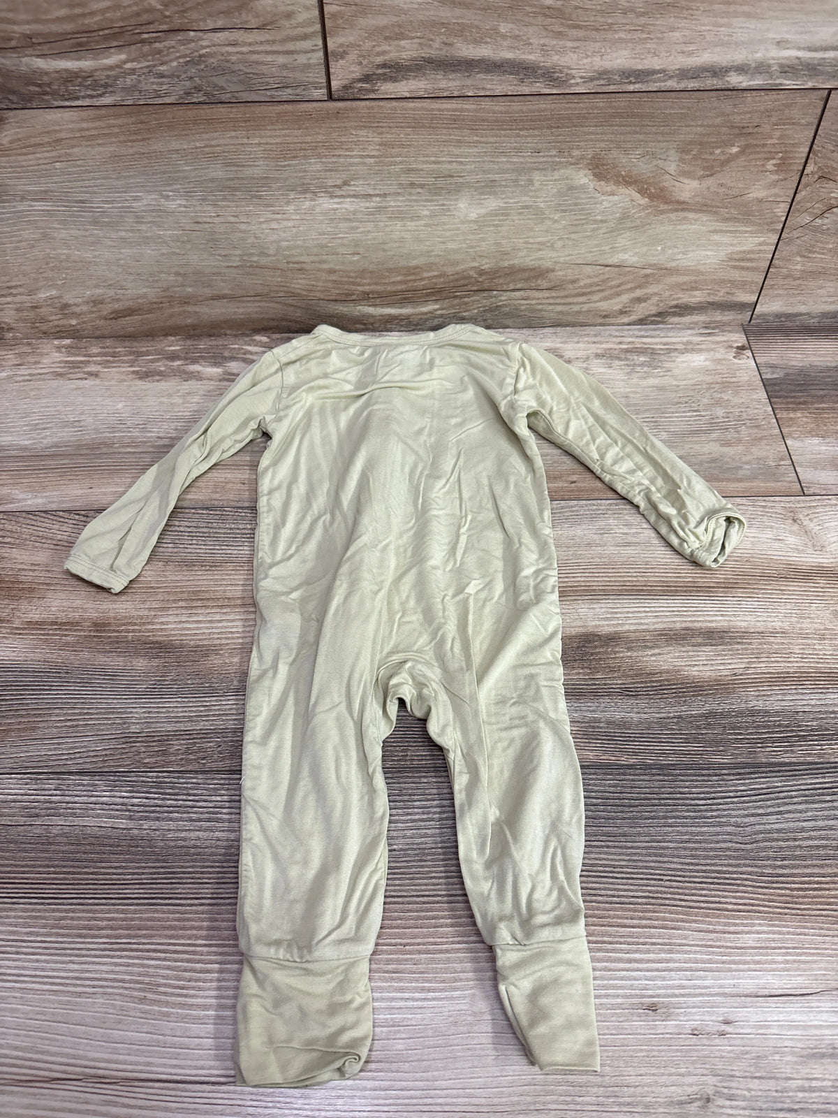 Bamboo Footless Sleeper Green sz 3-6m