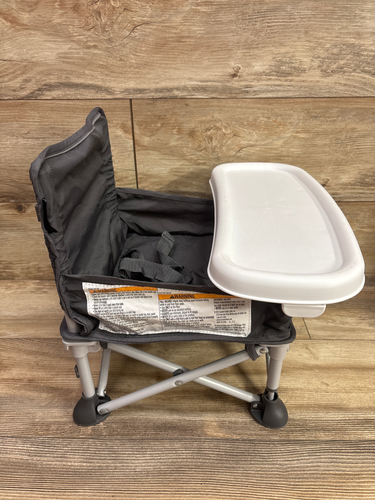 Summer Infant Pop 'N Sit Portable Infant Booster Seat - Grey