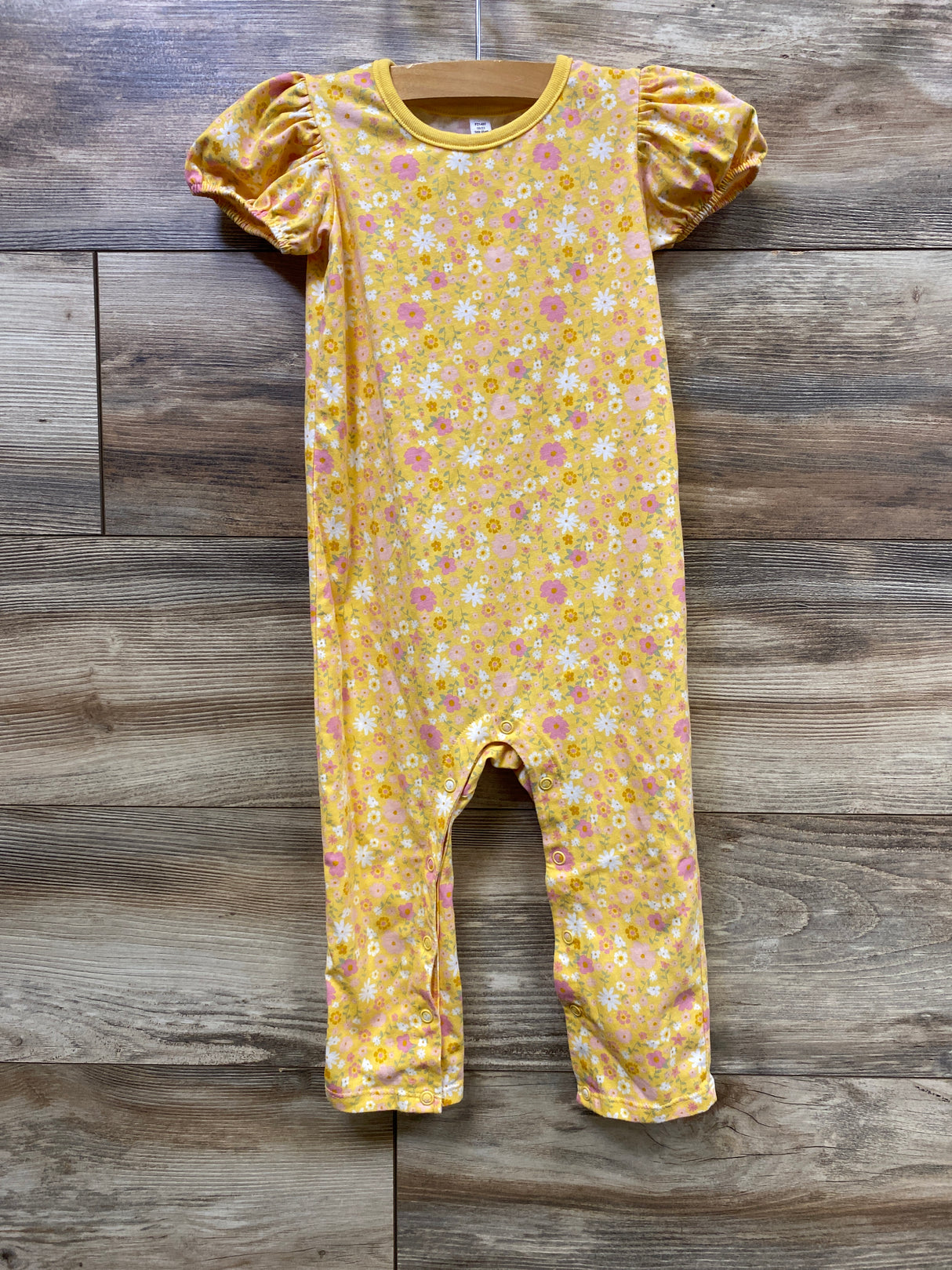 Okie Dokie Floral Coverall Yellow sz 18m