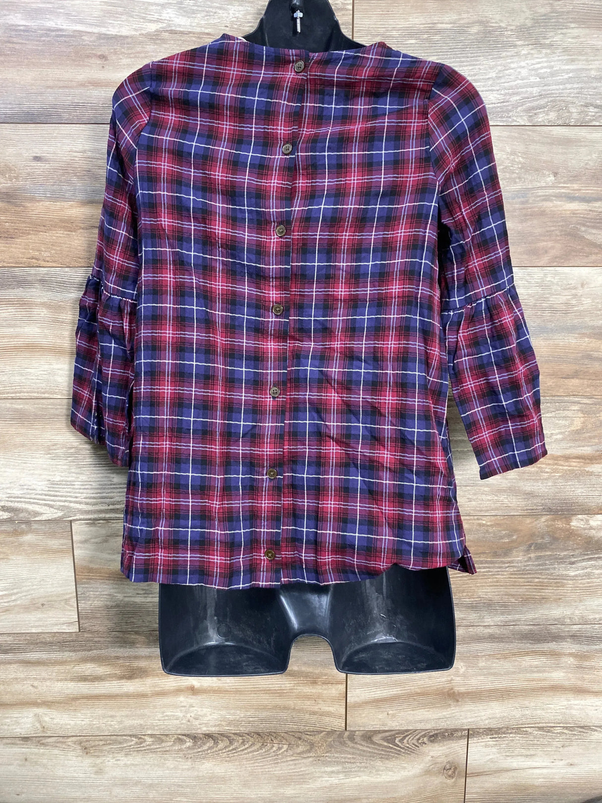 The Nines by Hatch Plaid Top Red sz Small - Me n Mommy To Be