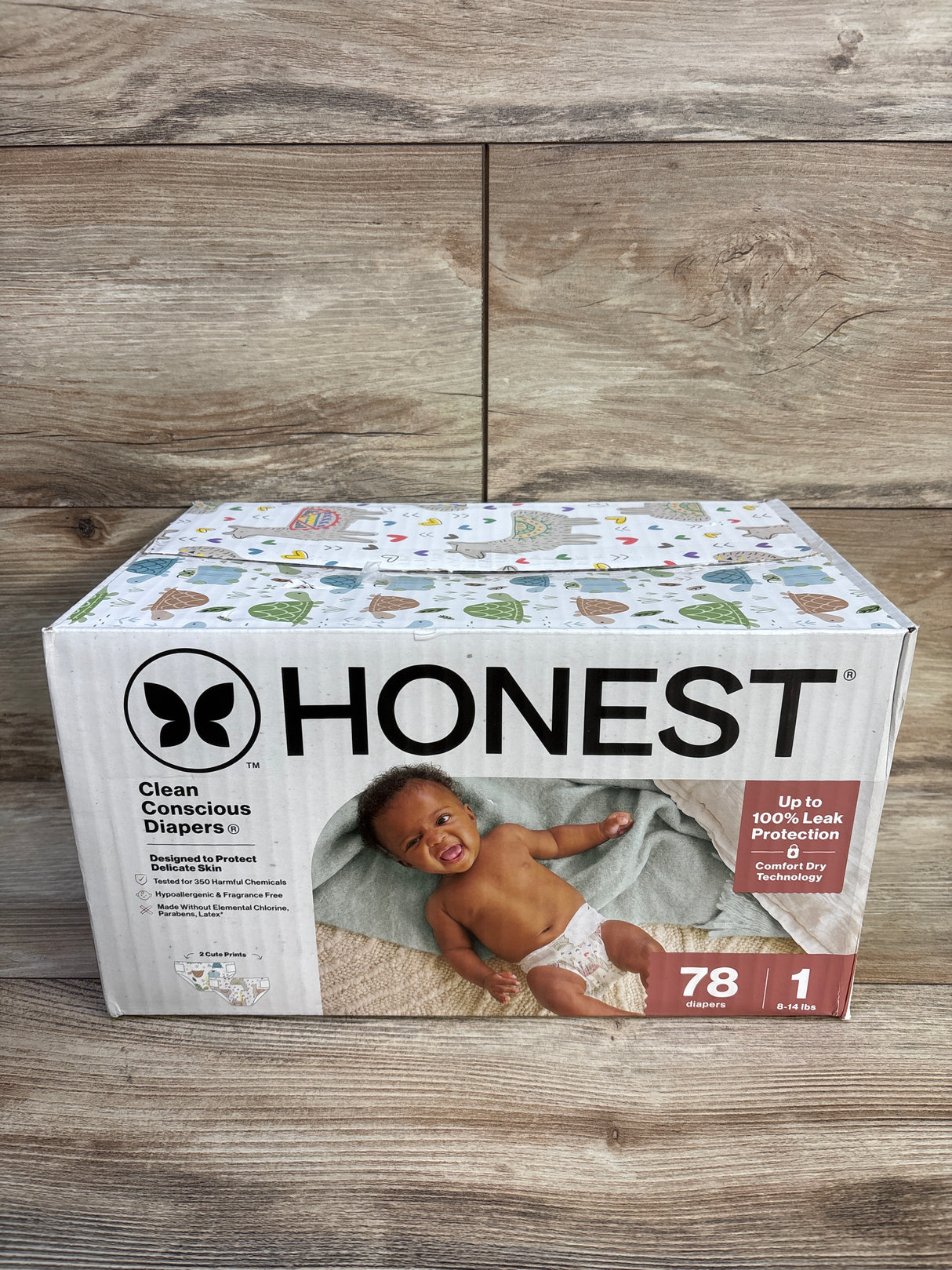 NEW Honest Clean Conscious Diapers Size 1, 78ct.