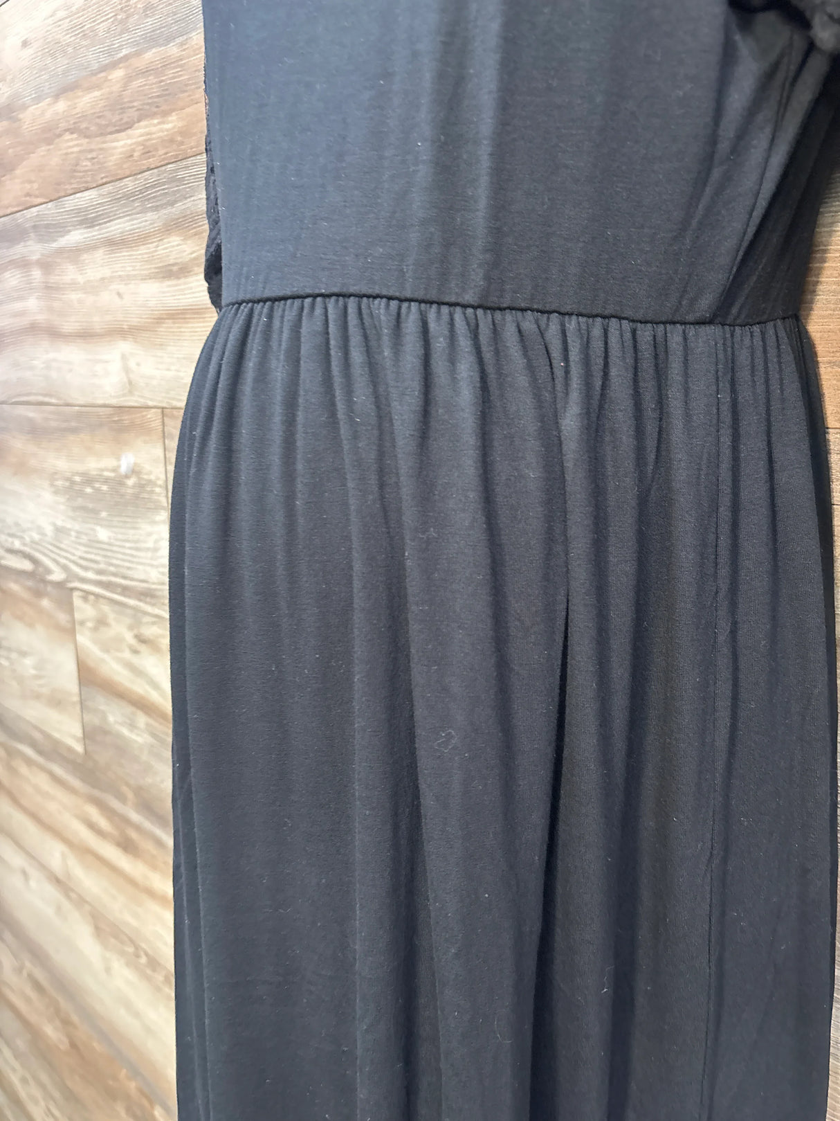 Pink Blush Maternity Lace Sleeve Maxi Dress Black sz Medium - Me n Mommy To Be