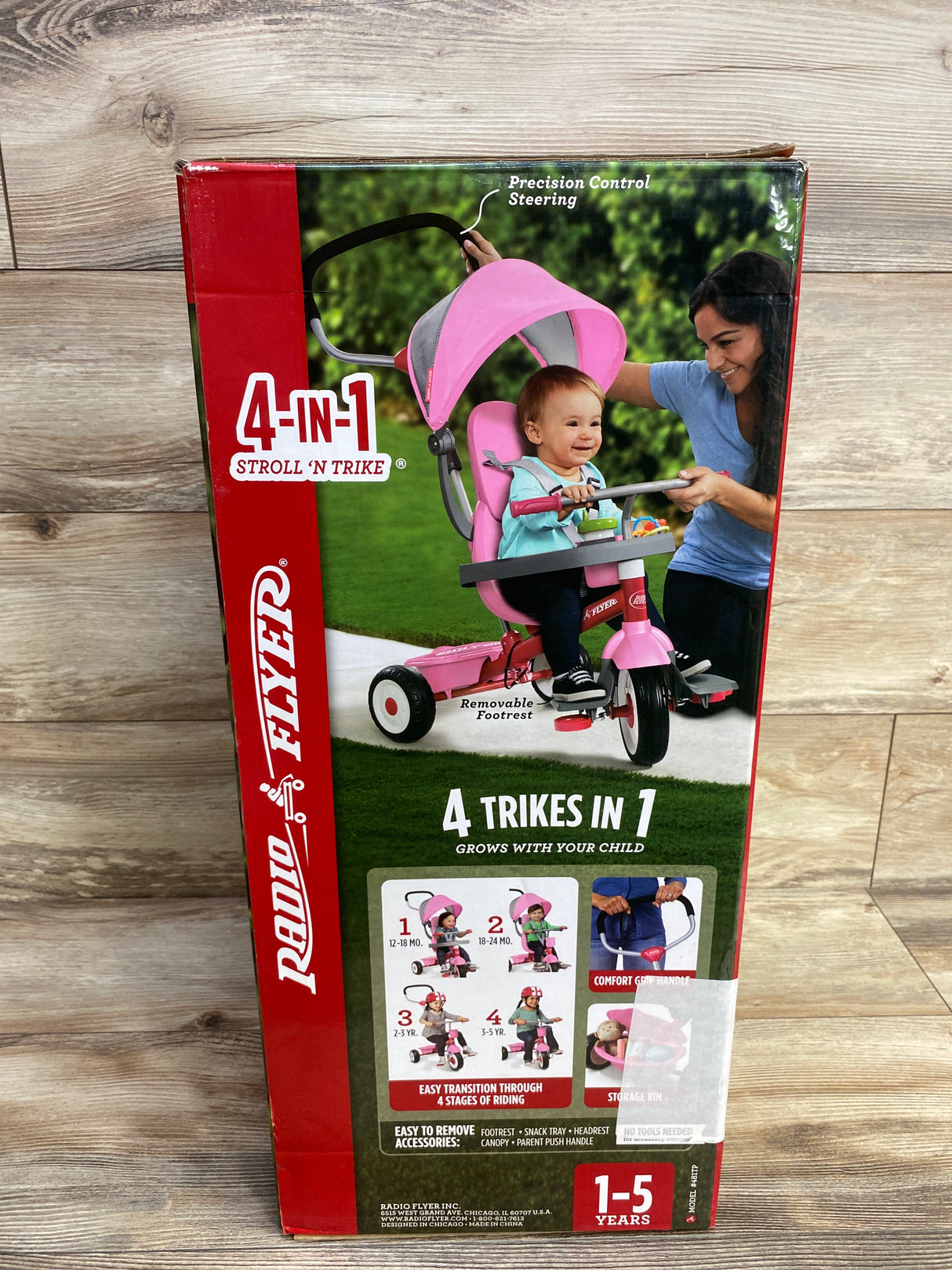NEW Radio Flyer 4-in-1 Stroll 'N Trike Pink