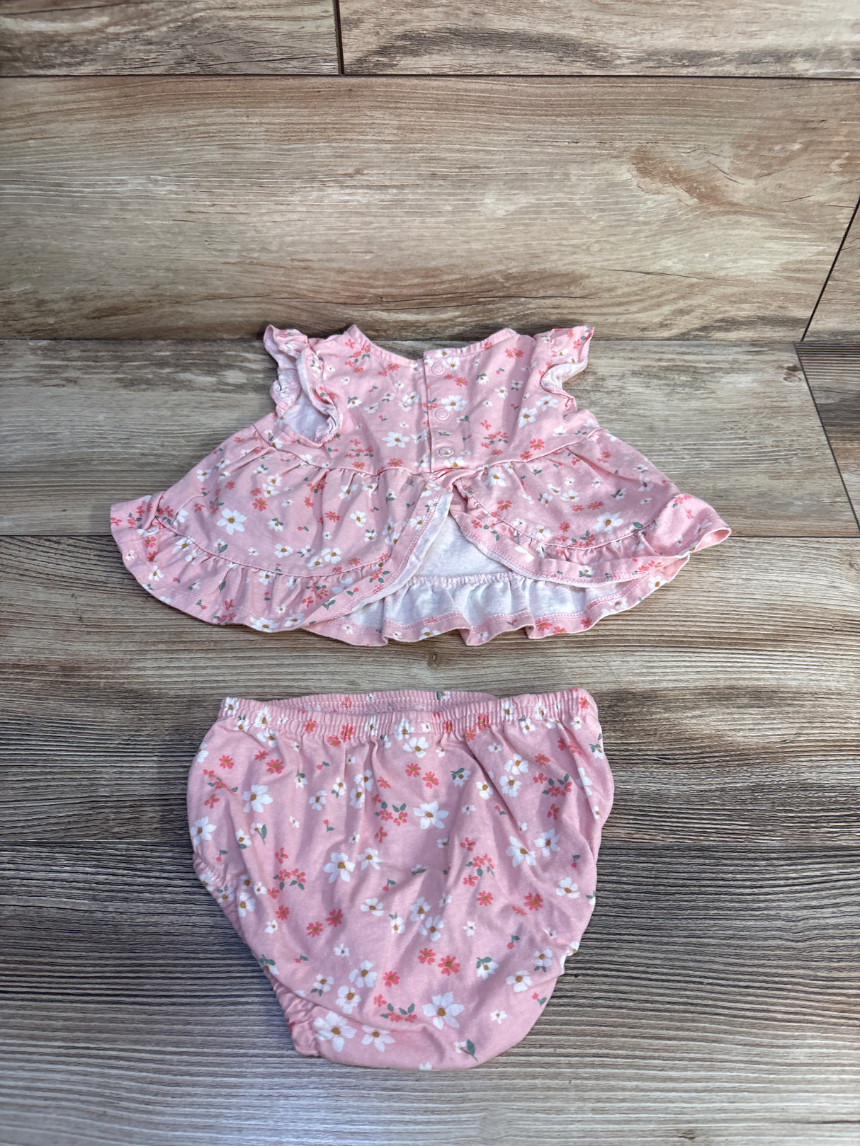Just One You 2pc Peplum Top & Bloomers Pink sz 12m