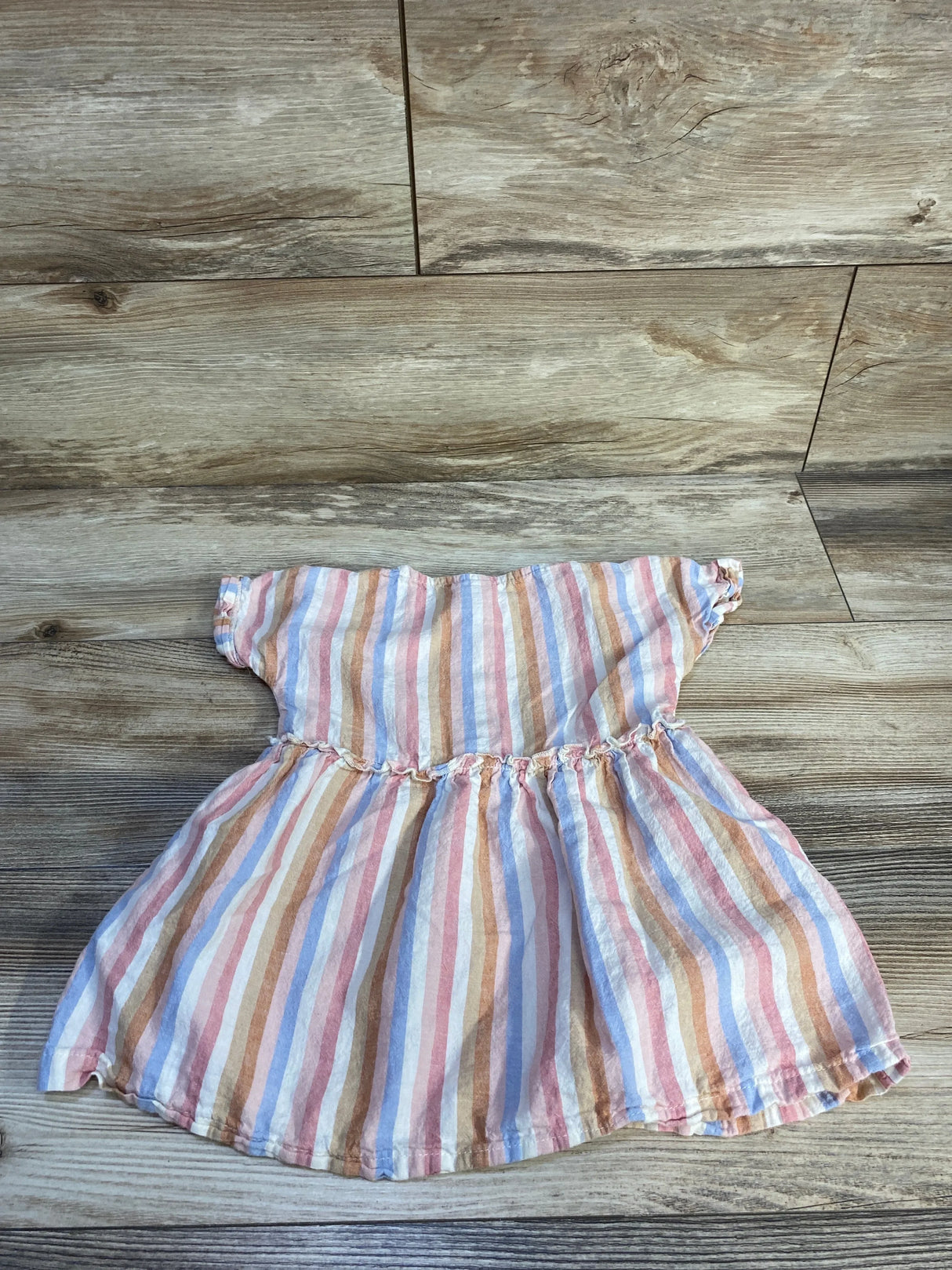 Carter's Striped Linen Dress Beige sz 2T
