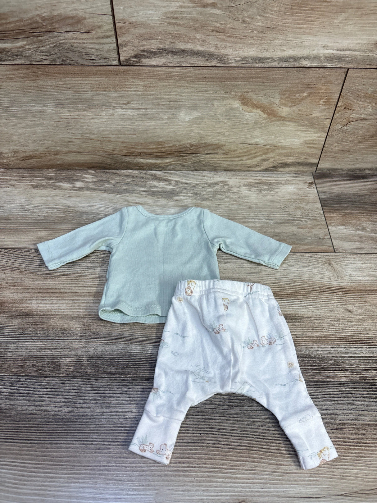 Carter's 2pc Shirt & Pants Set Mint Green sz Preemie