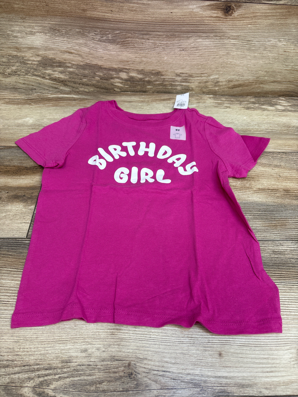 NEW Old Navy Birthday Girl Short Sleeve Shirt Pink sz 5T