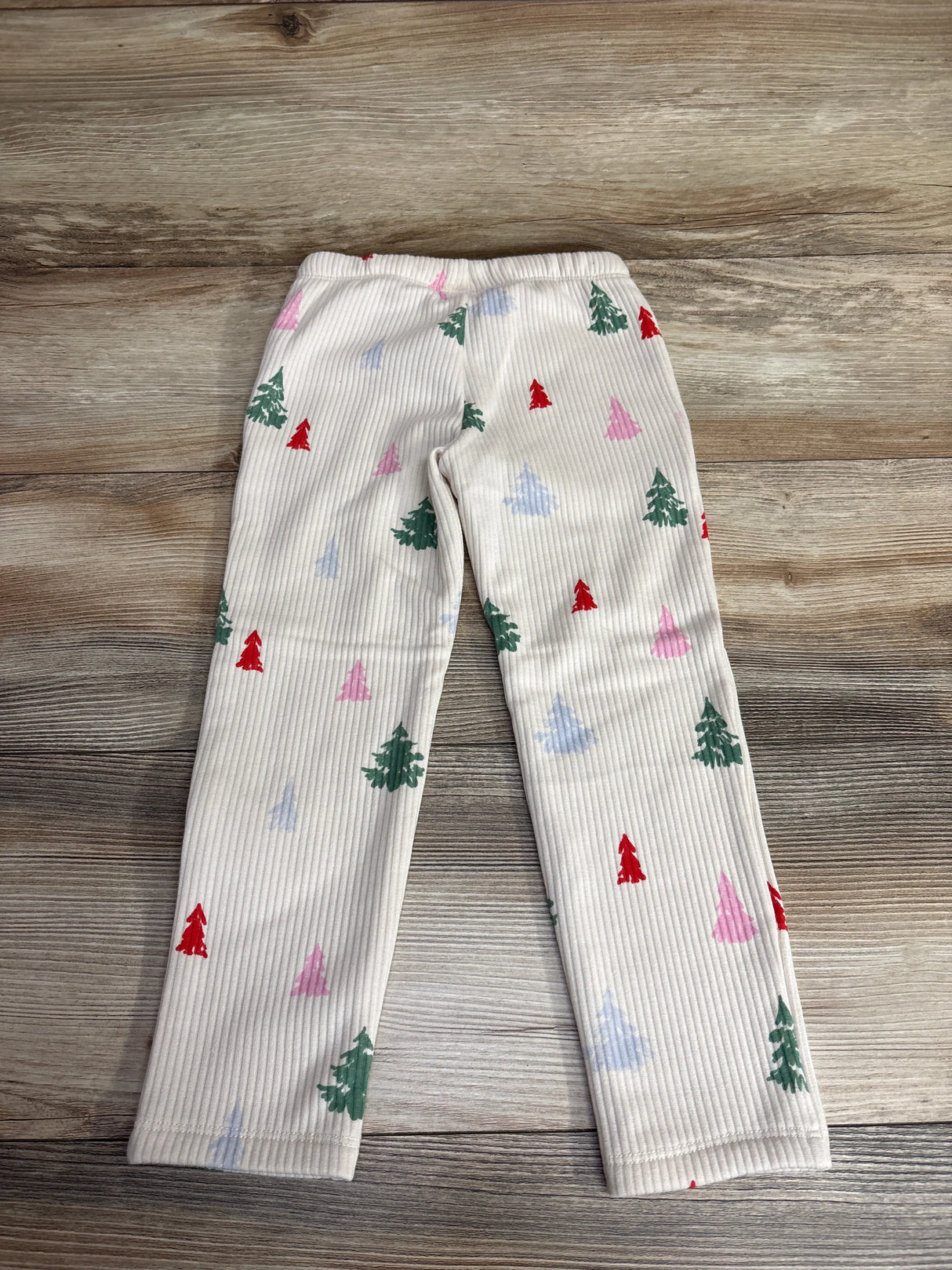 NEW Cat & Jack Ribbed Christmas Tree Jogger Set Cream sz 4T