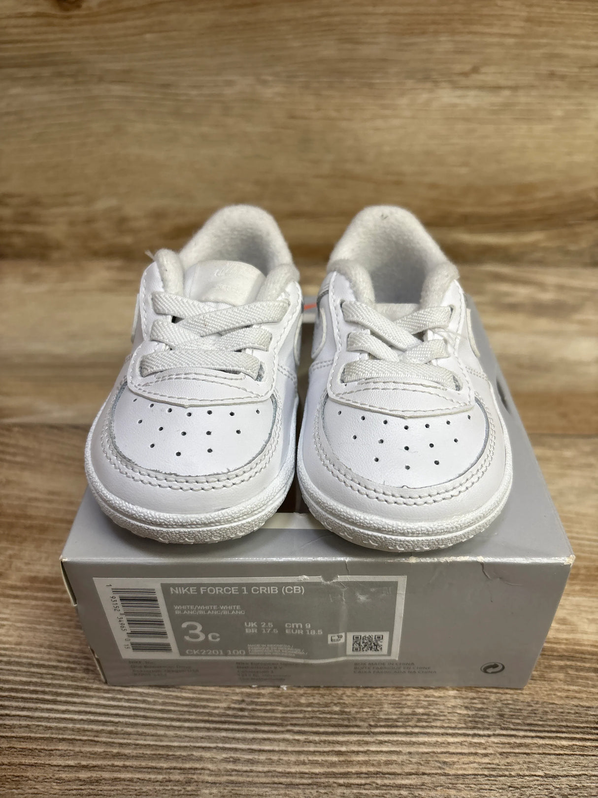 Nike Air Force 1 Crib White sz 3c