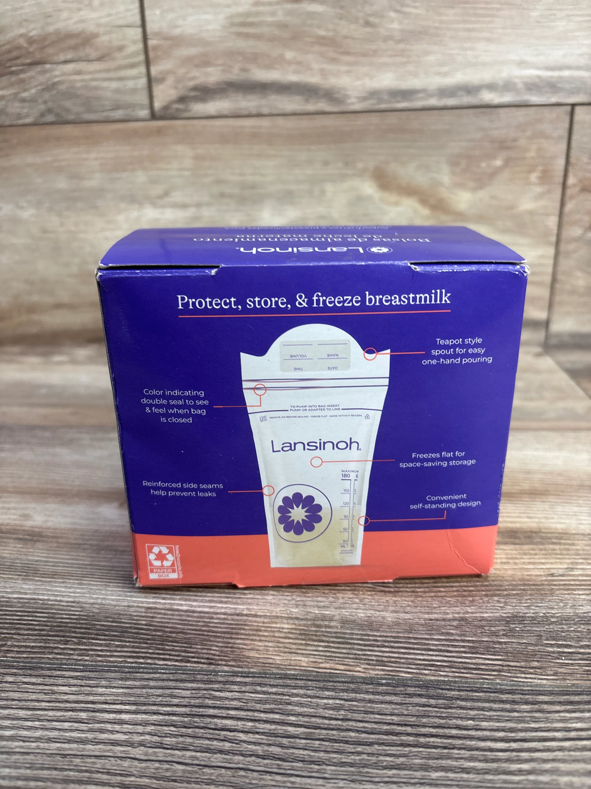 NEW Lansinoh 90ct+ Breastmilk Storage Bags, 6oz