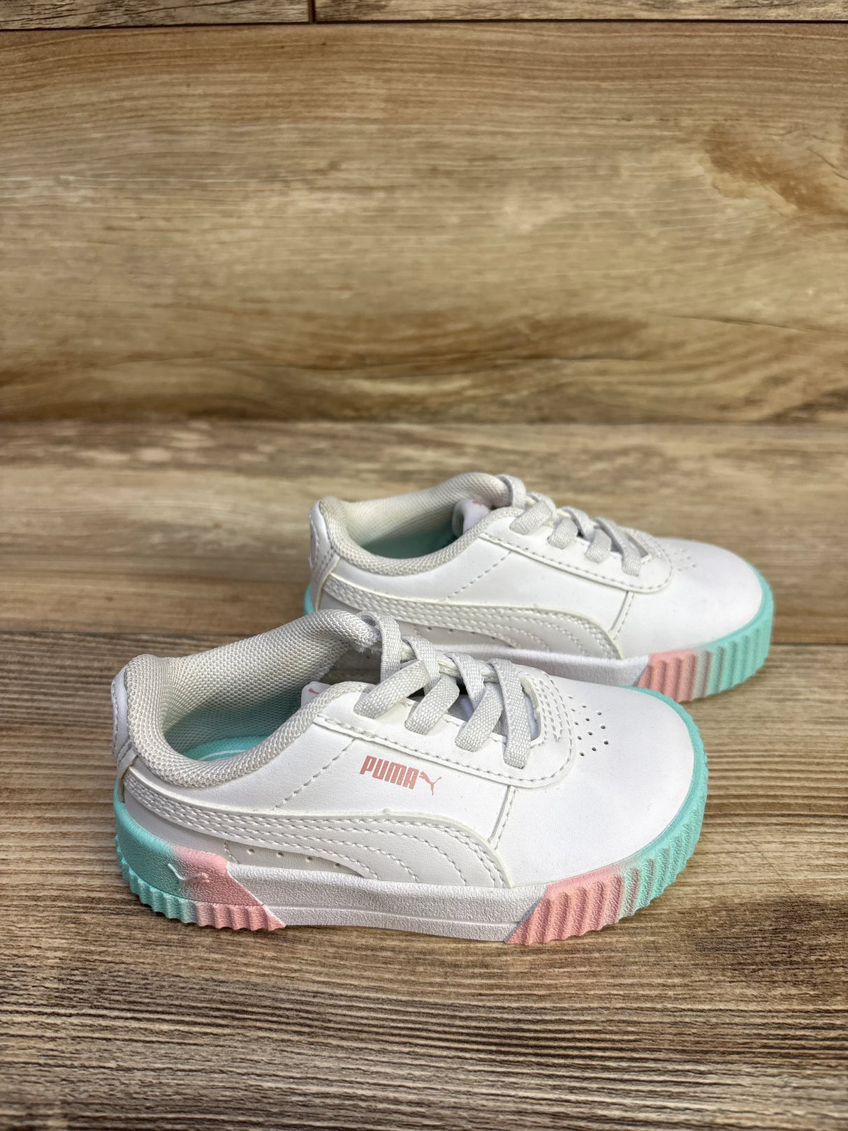 Puma Carina 2.0 Fade Sneakers White sz 6c