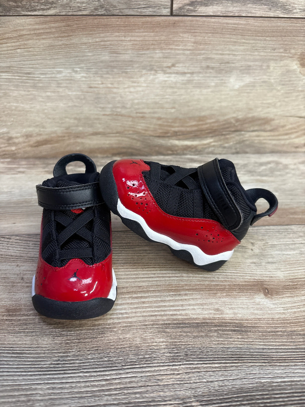 Jordan 6 Rings TD 'Fitness Red' Sneakers sz 4c - Me n Mommy To Be