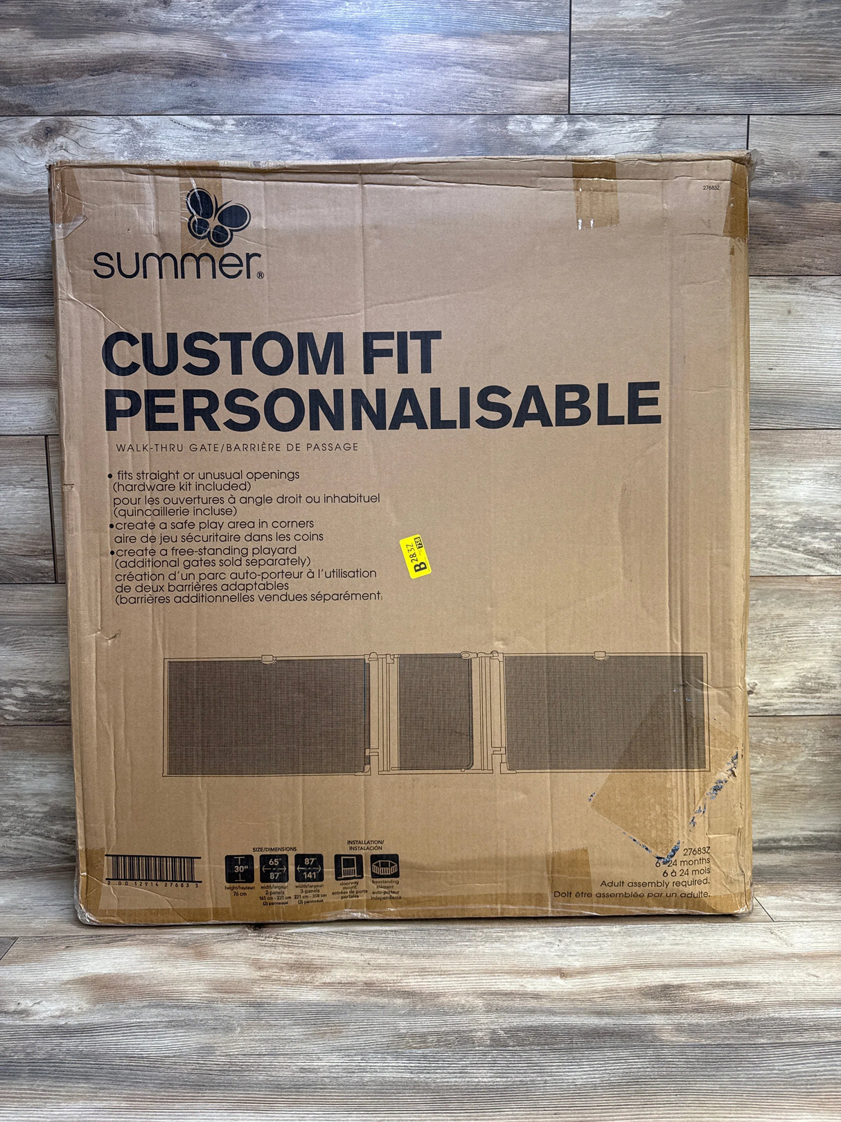 NEW Summer Infant Custom Fit Walk-Thru Extra Wide Pet and Baby Gate 65"-87" - Me n Mommy To Be