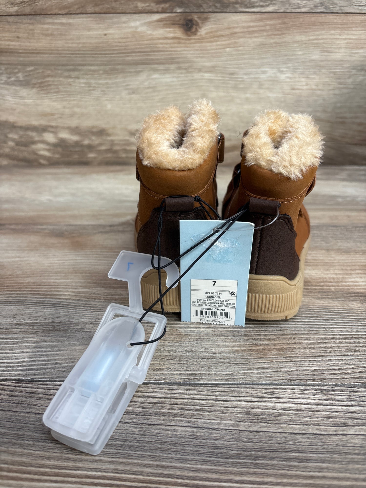 NEW Cat & Jack Eli Snow Boots Brown sz 7c