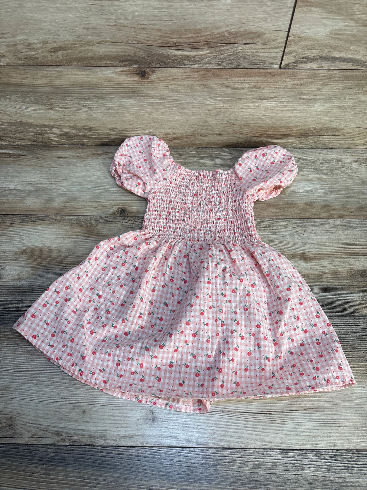 Smocked Floral Dress Pink sz 3-4T