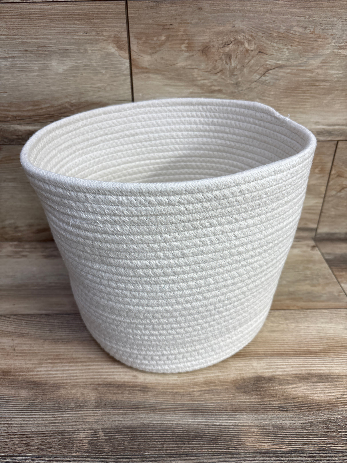 The Big One Jute Rope Storage Tote - Smiley Face