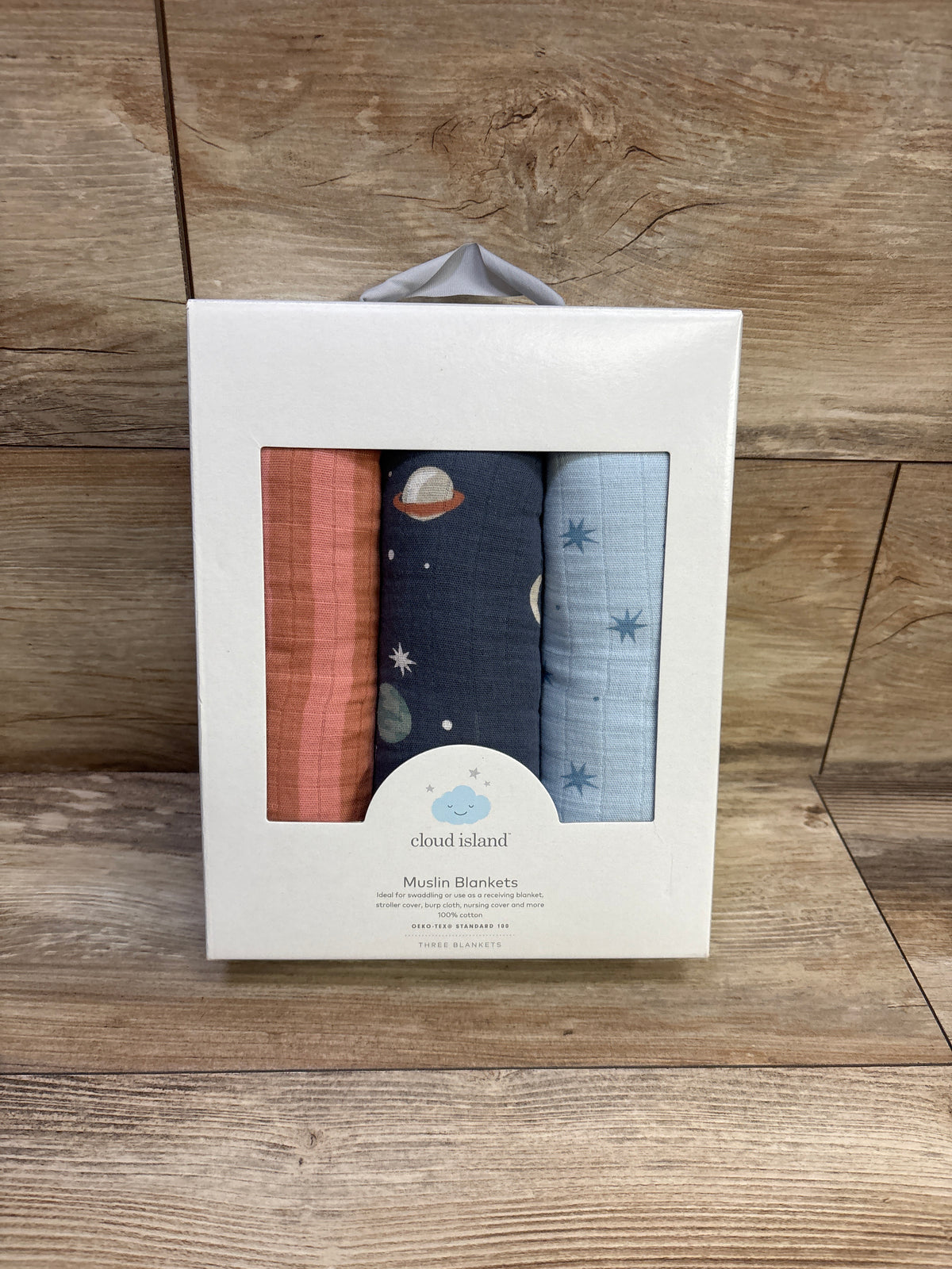 NEW Cloud Island 3pk Muslin Swaddle Blanket in Space