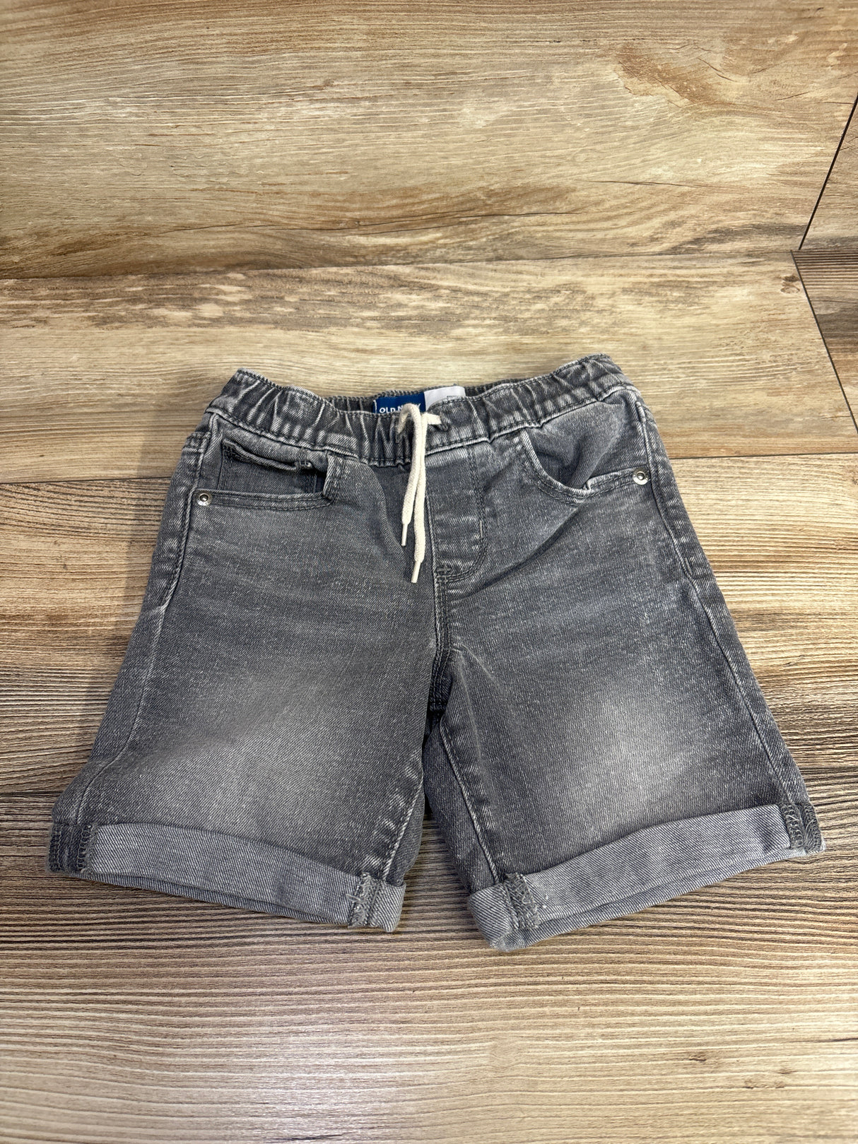 Old Navy Denim Drawstring Jean Shorts Grey sz 4T