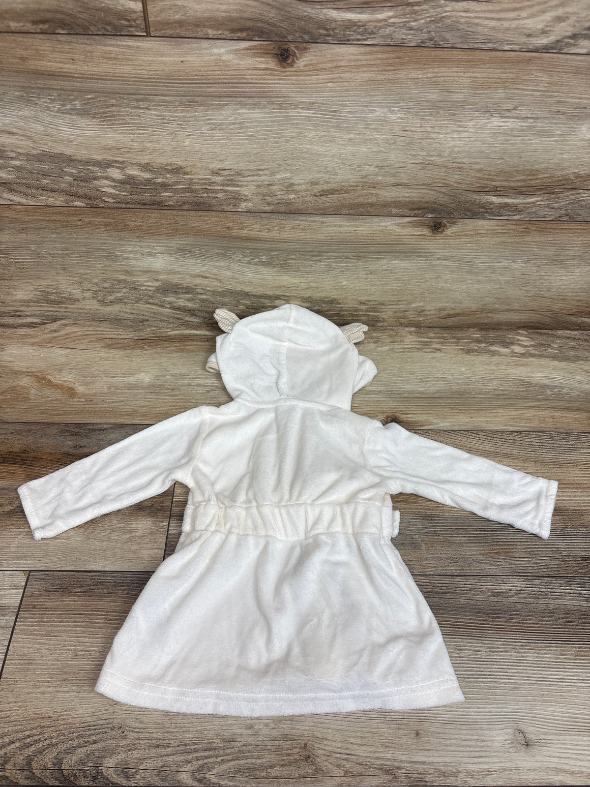 Carter's Hooded Bath Robe Ivory sz 0-9m