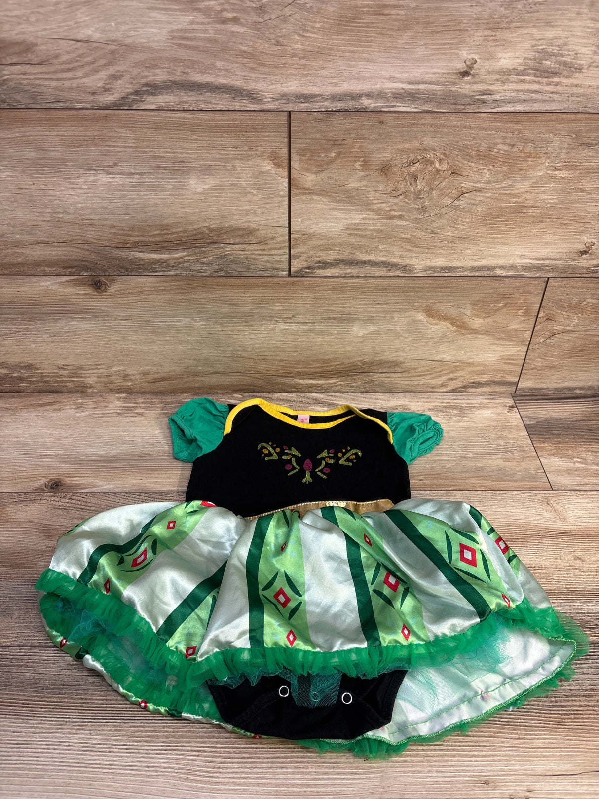 Anna Bodysuit Costume Dress Black sz 5T - Me n Mommy To Be