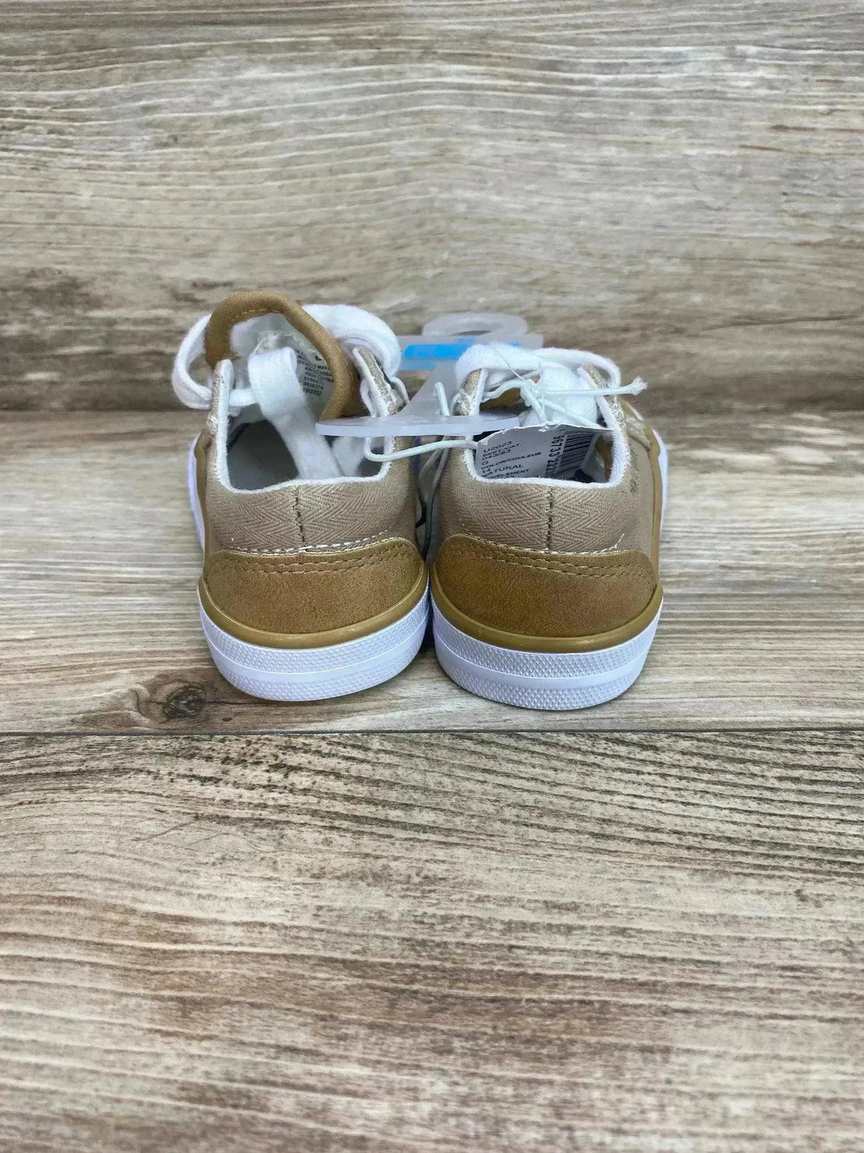 NEW The Children's Place Boys Canvas Low Top Sneakers Tan Sz 6c - Me n Mommy To Be