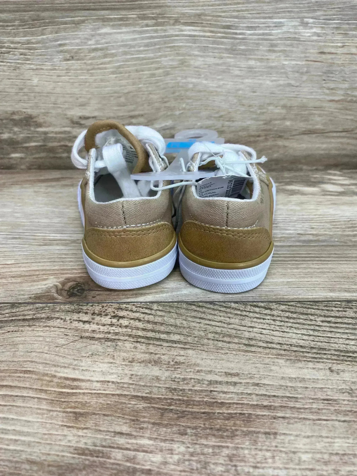 NEW The Children's Place Boys Canvas Low Top Sneakers Tan Sz 6c - Me n Mommy To Be