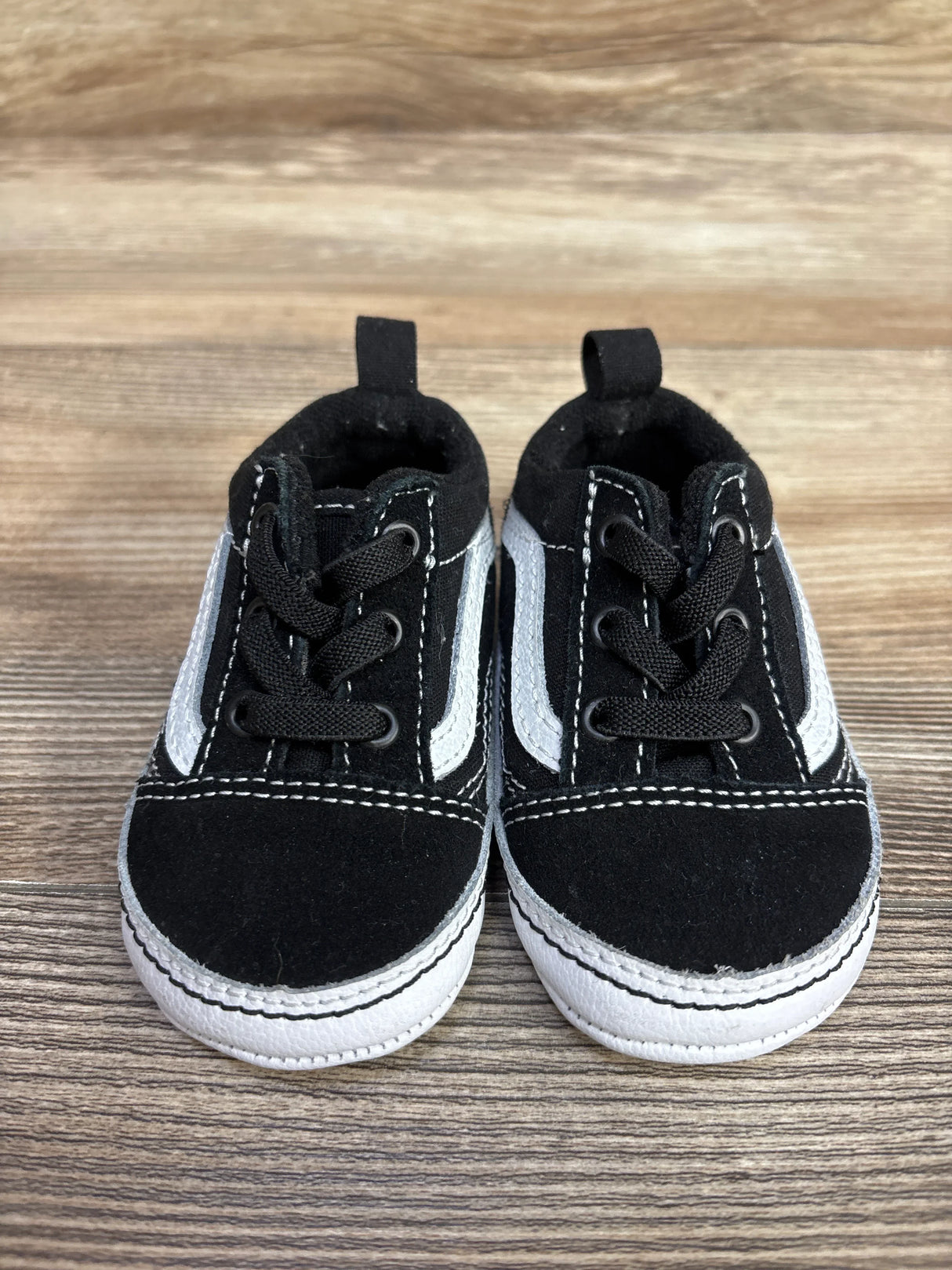 Vans Old Skool 'Black White' Crib Shoes sz 4c