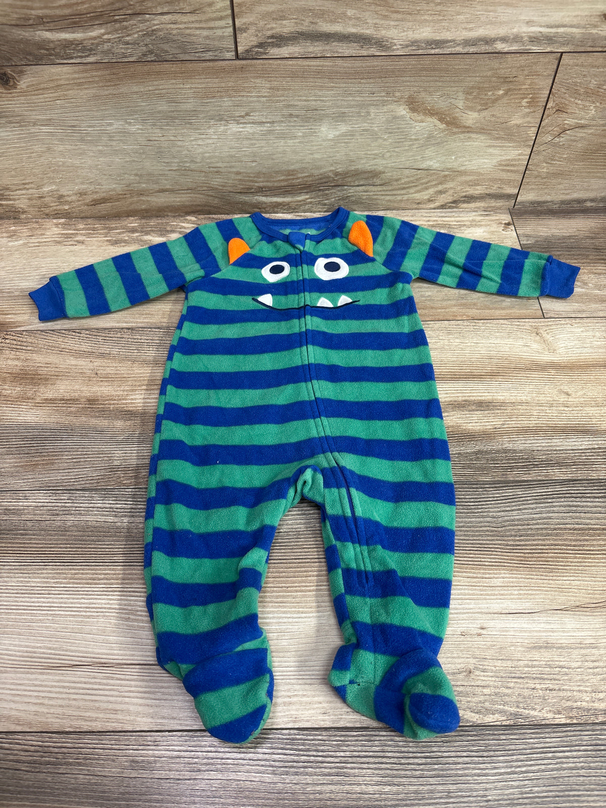 Absorba Striped Blanket Sleeper Green sz 6m