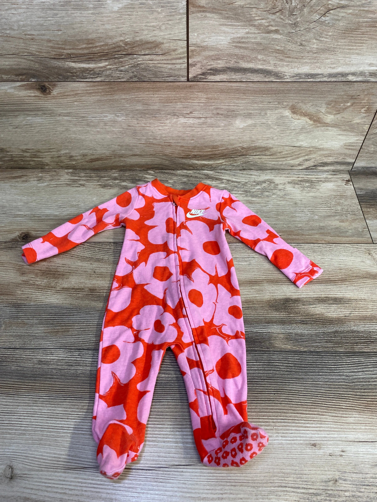 Nike Floral Print Sleeper Pink sz 3m
