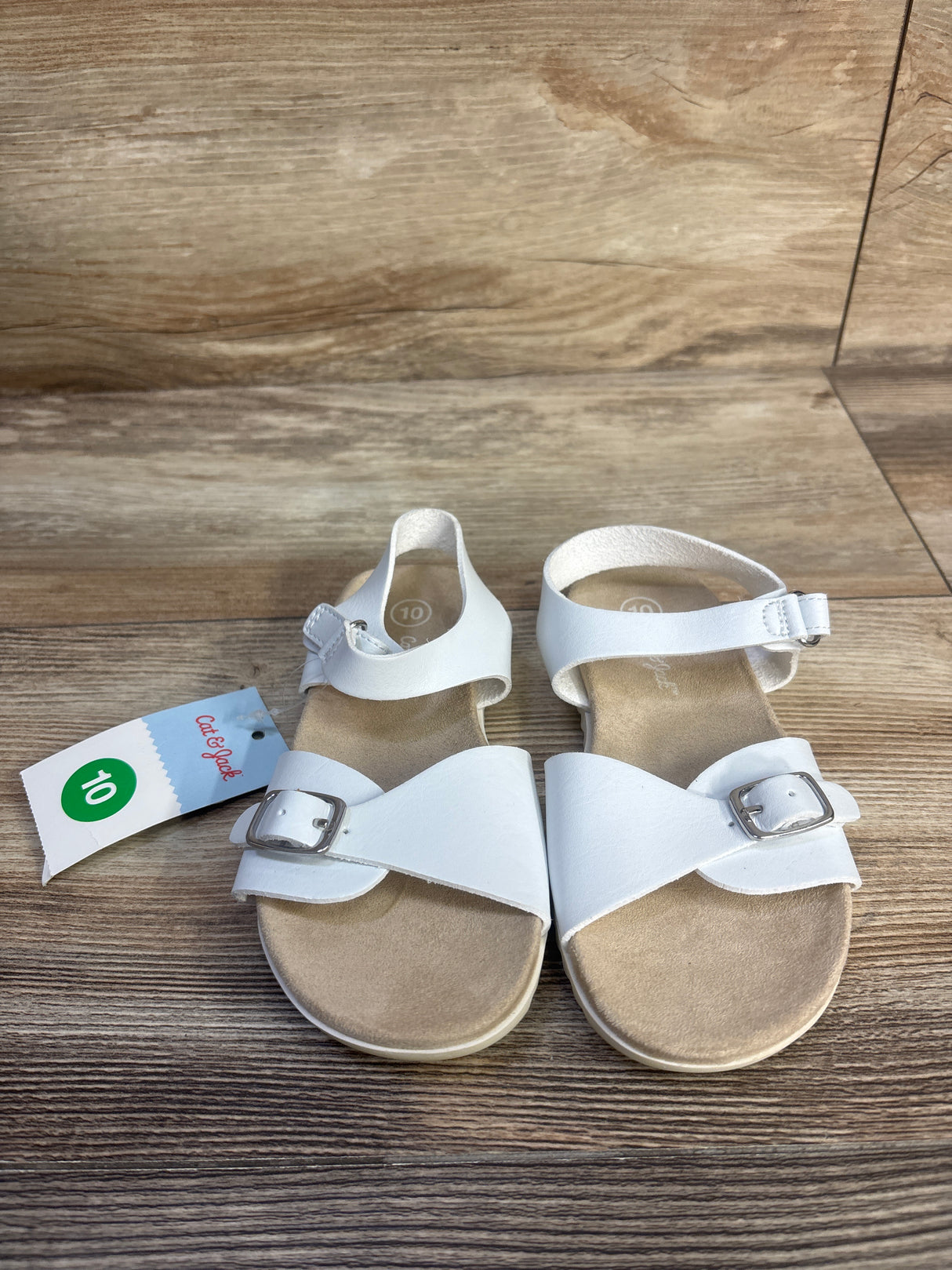 NEW Cat & Jack Shaelyn Sandals White sz 10c