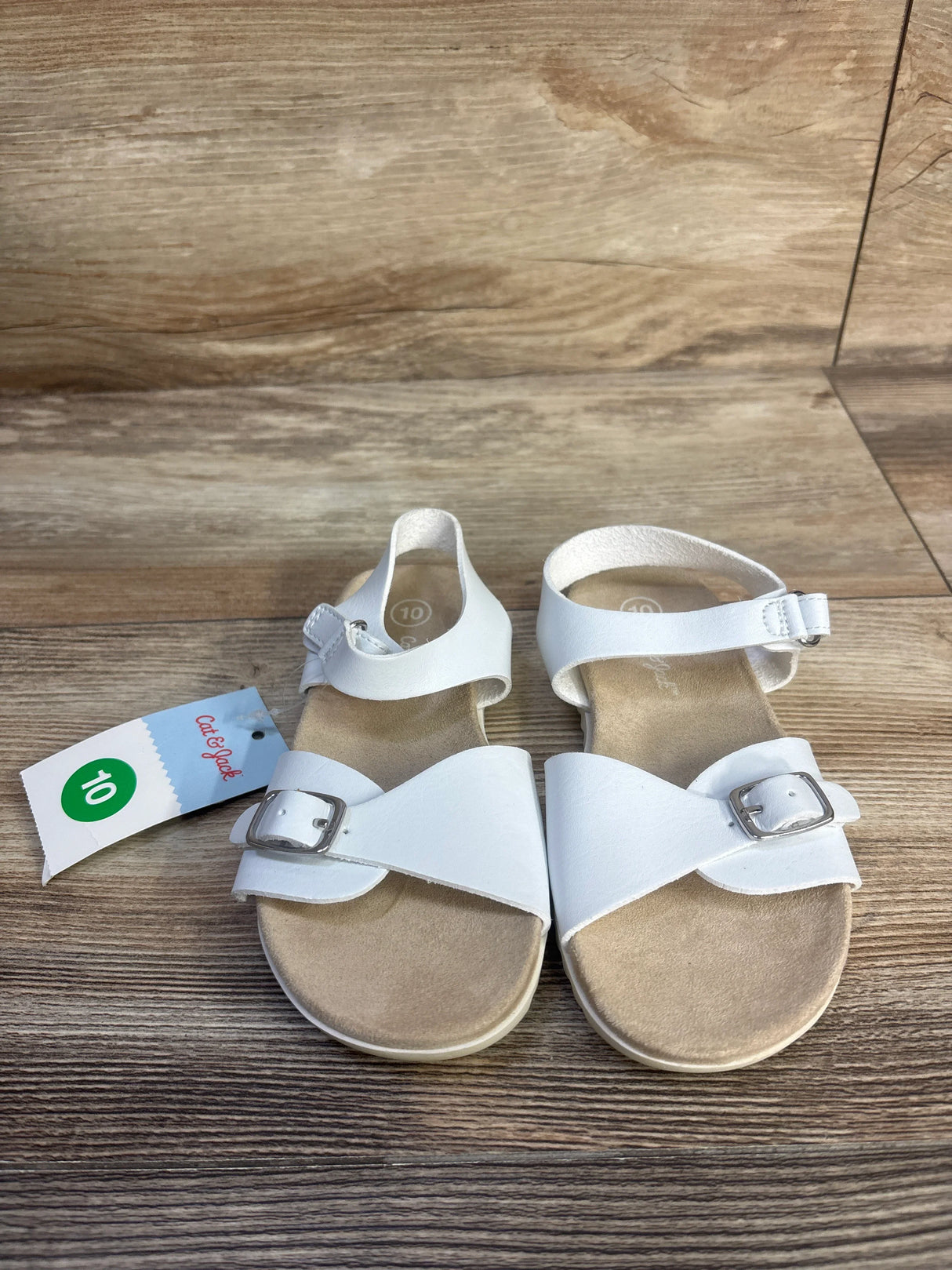 NEW Cat & Jack Shaelyn Sandals White sz 10c