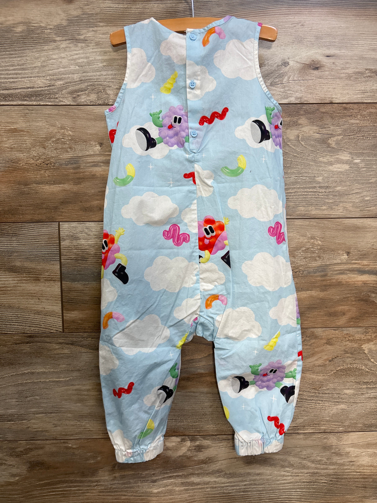 NEW Eva Cremers x H&M Playful Clouds Sleeveless Romper Blue sz 18m