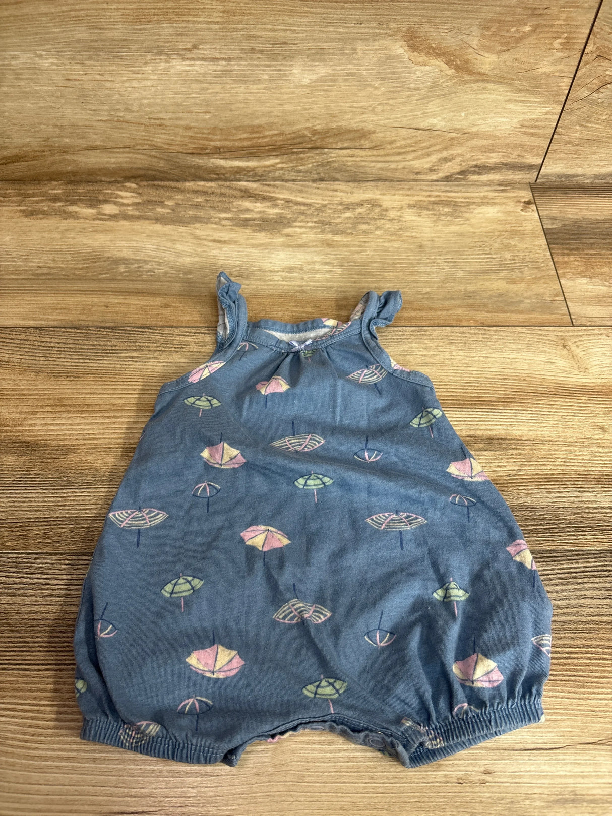 Carter's Umbrella Tank Shortie Romper Blue sz 3m