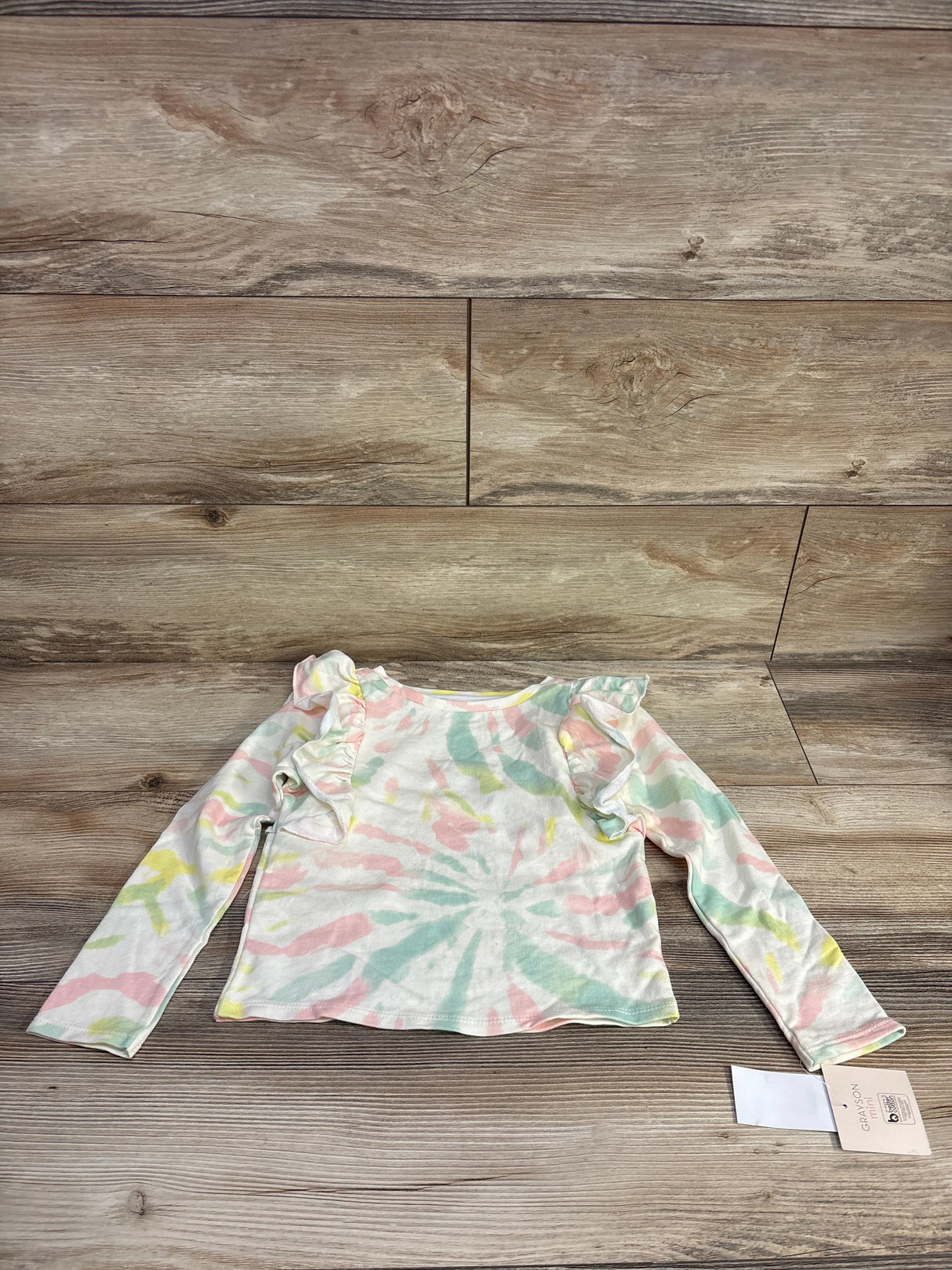 NEW Grayson Mini Tie-Dye Ruffle Top sz 5T