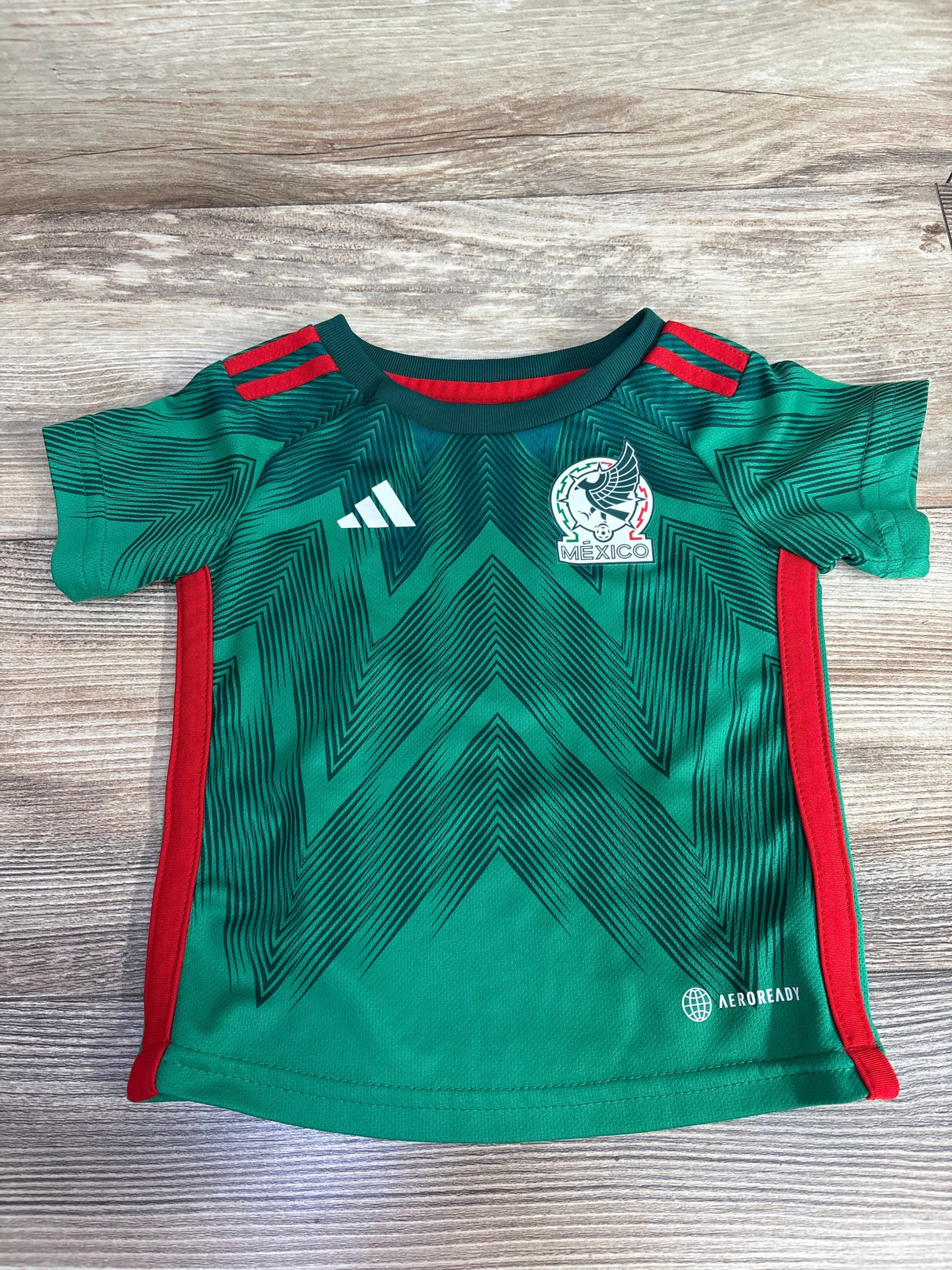 Adidas Mexico Seleccion Nacional 2022 Baby Uniform Shirt Green sz 9m