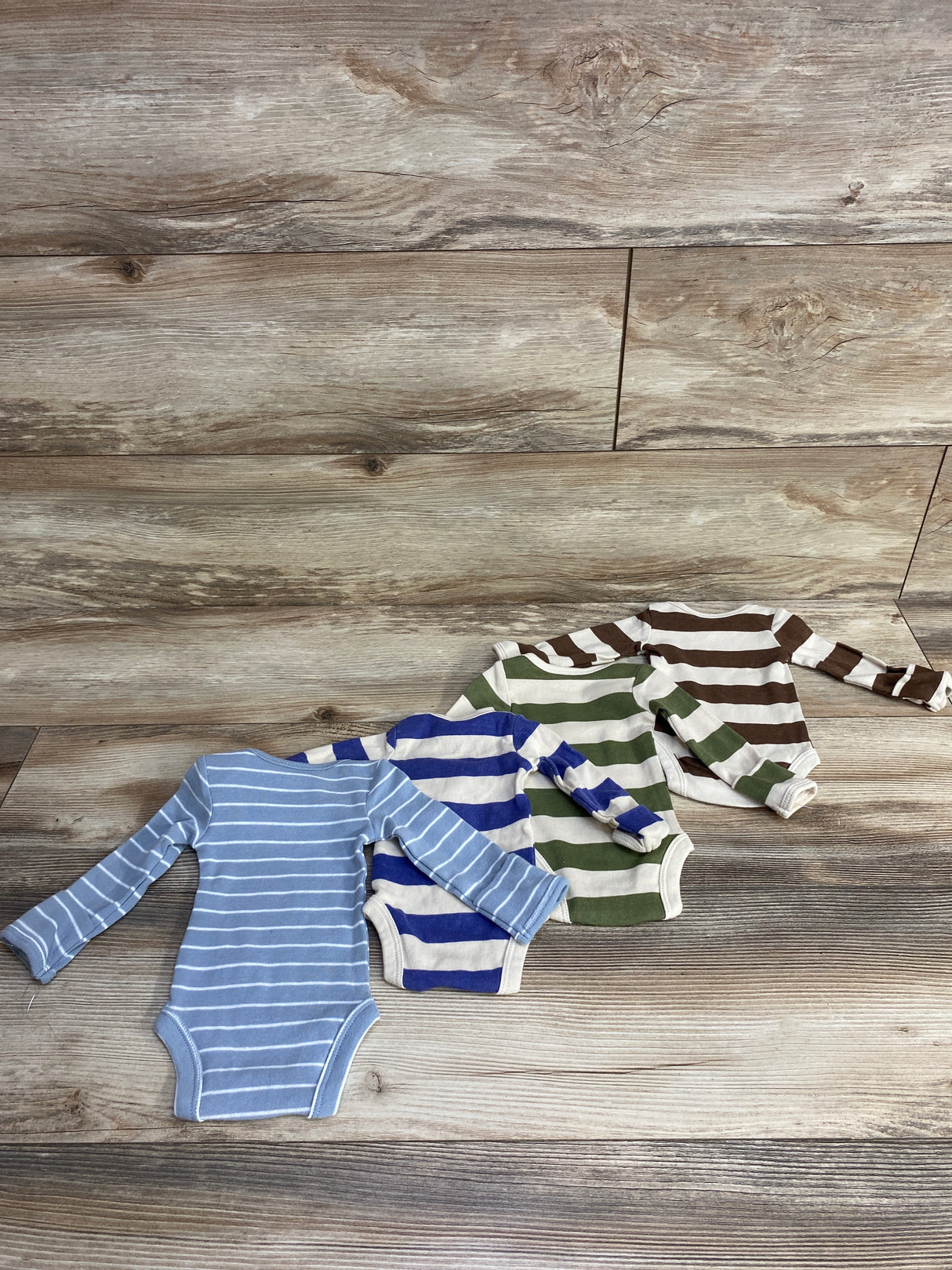 Carter's 4pk Striped Bodysuit Set Beige sz Preemie