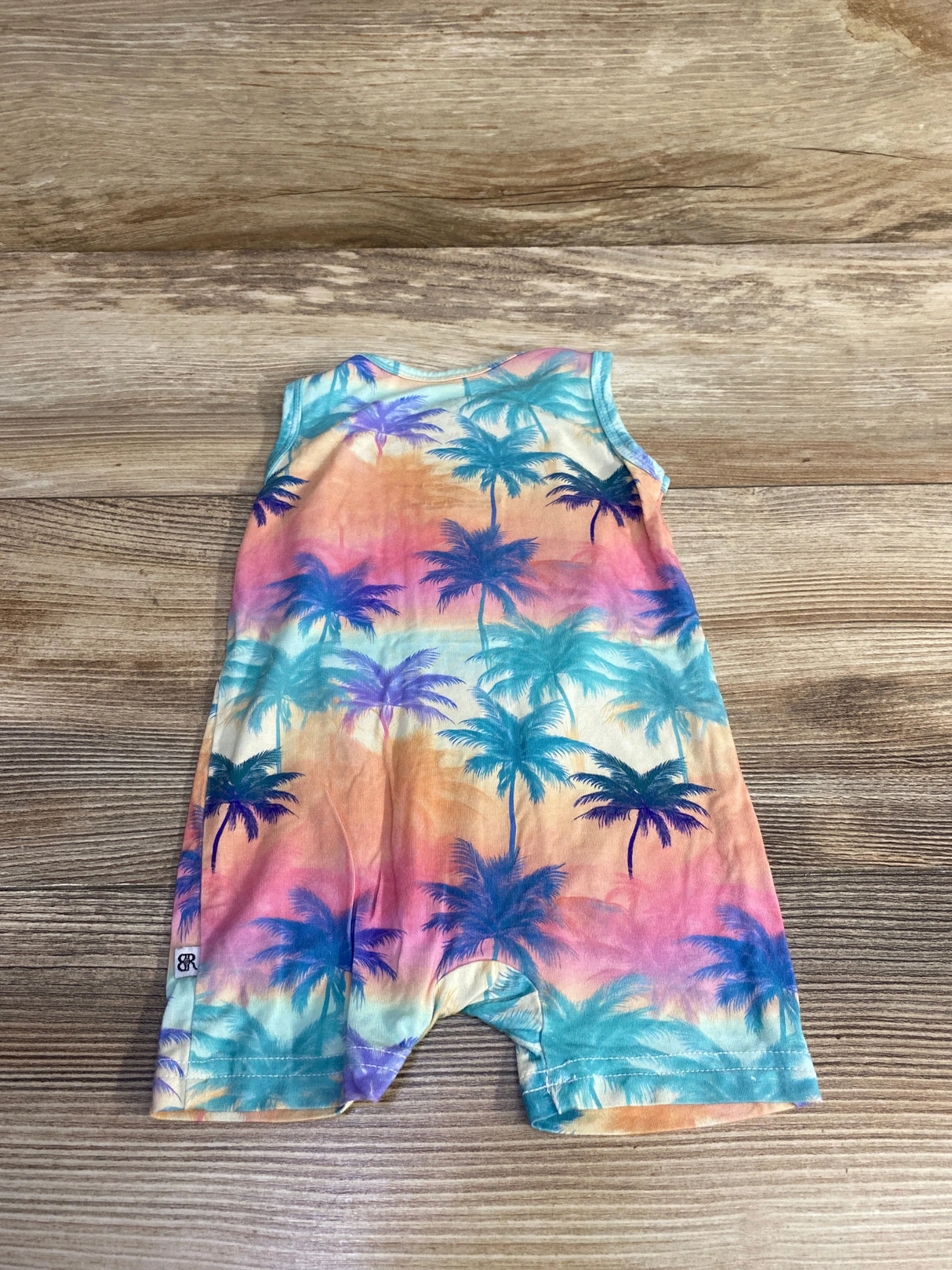 Bums & Roses Cool Palm & Collected Shortie Romper sz 0-3m - Me n Mommy To Be