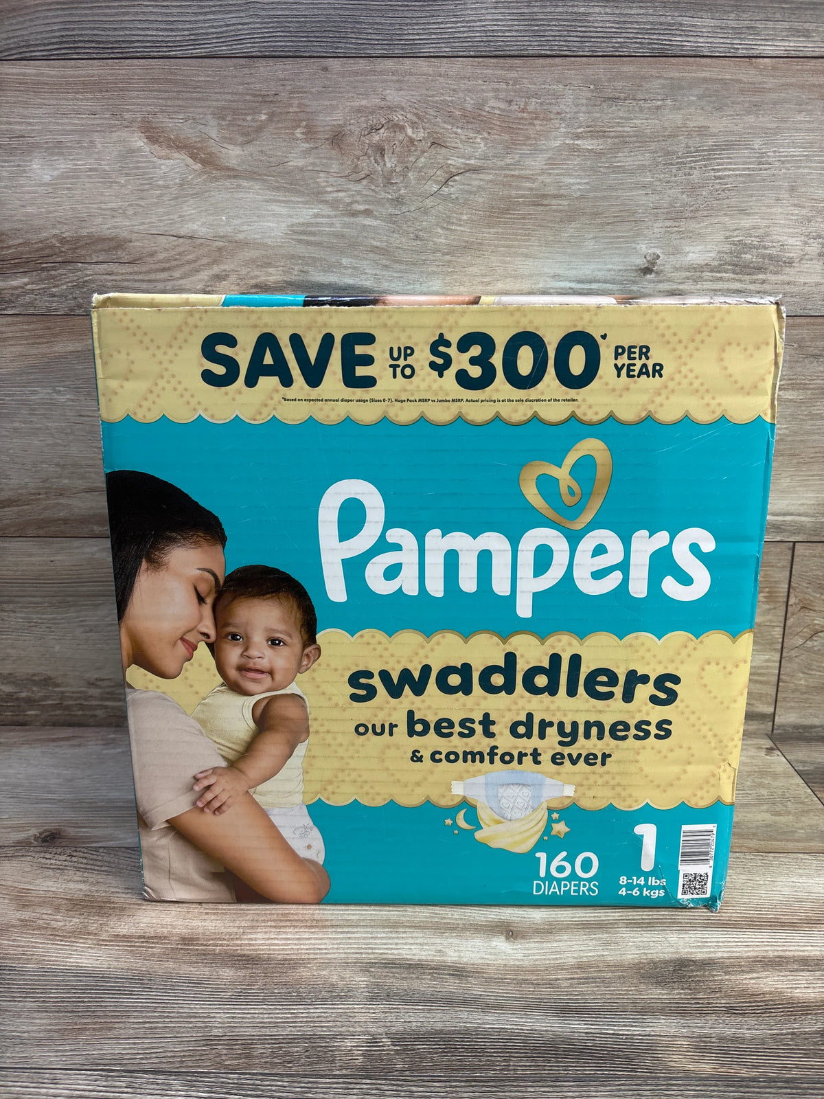 NEW Pampers Swaddlers Diapers Size 1 160ct.