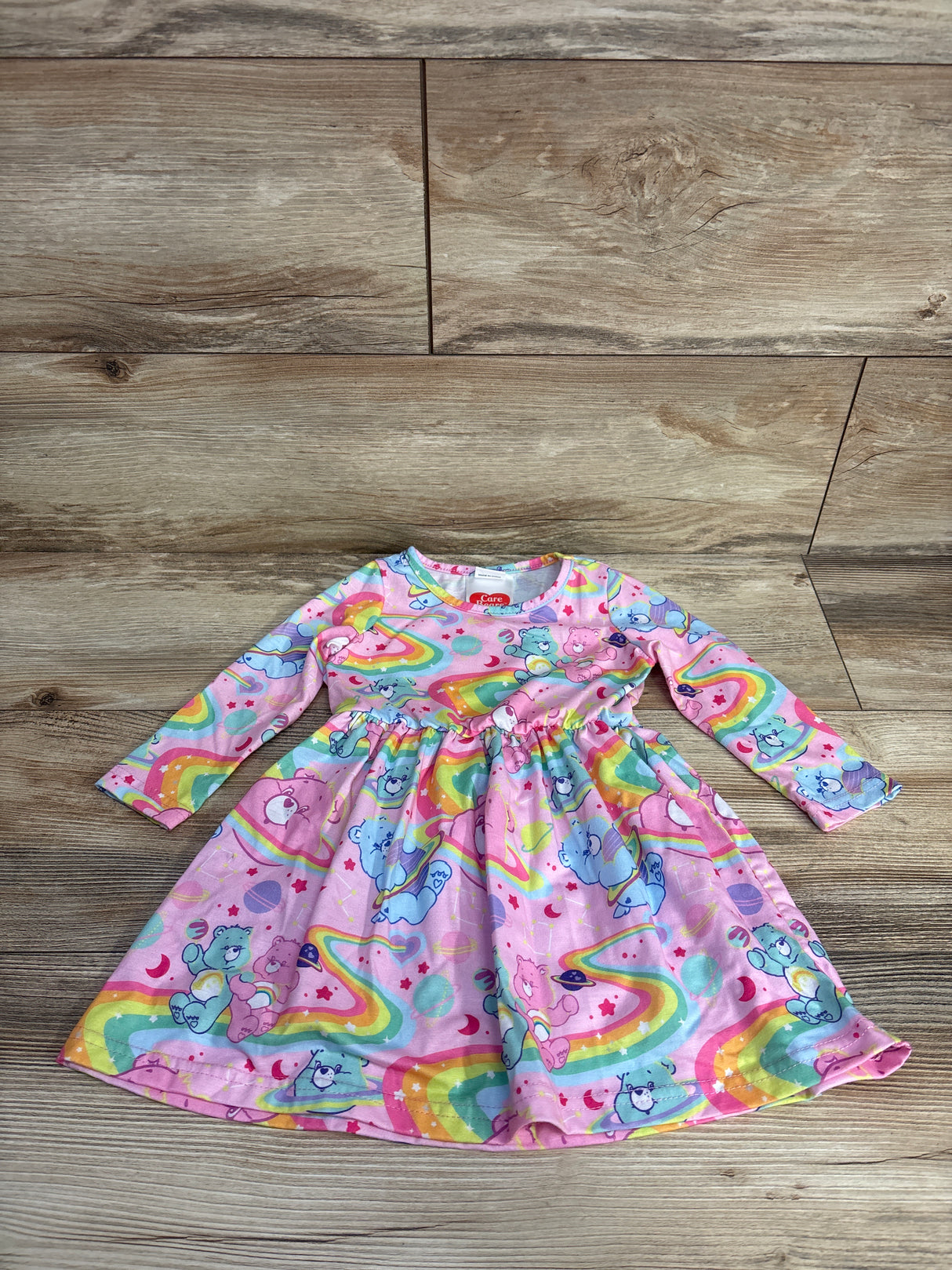 Pat & Pat Care Bear Dress Pink sz 18-24m