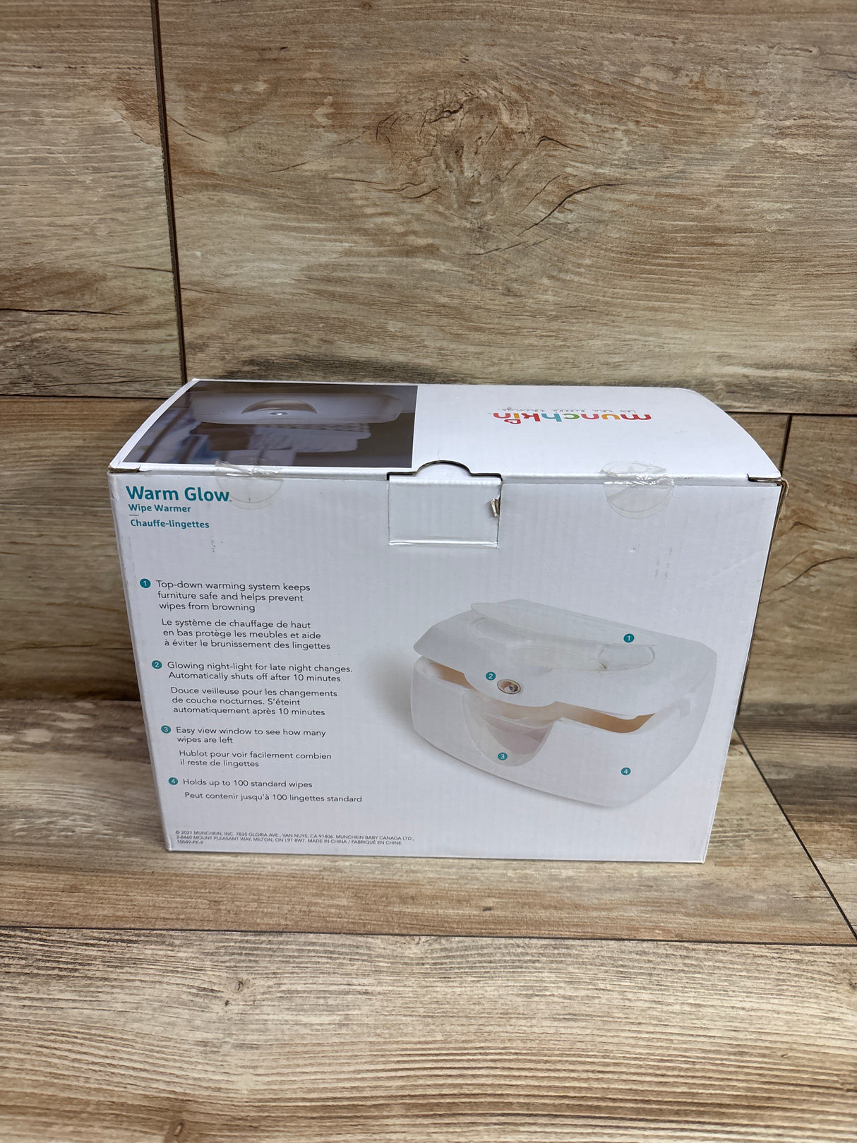 Munchkin Warm Glow Baby Wipe Warmer with Nightlight