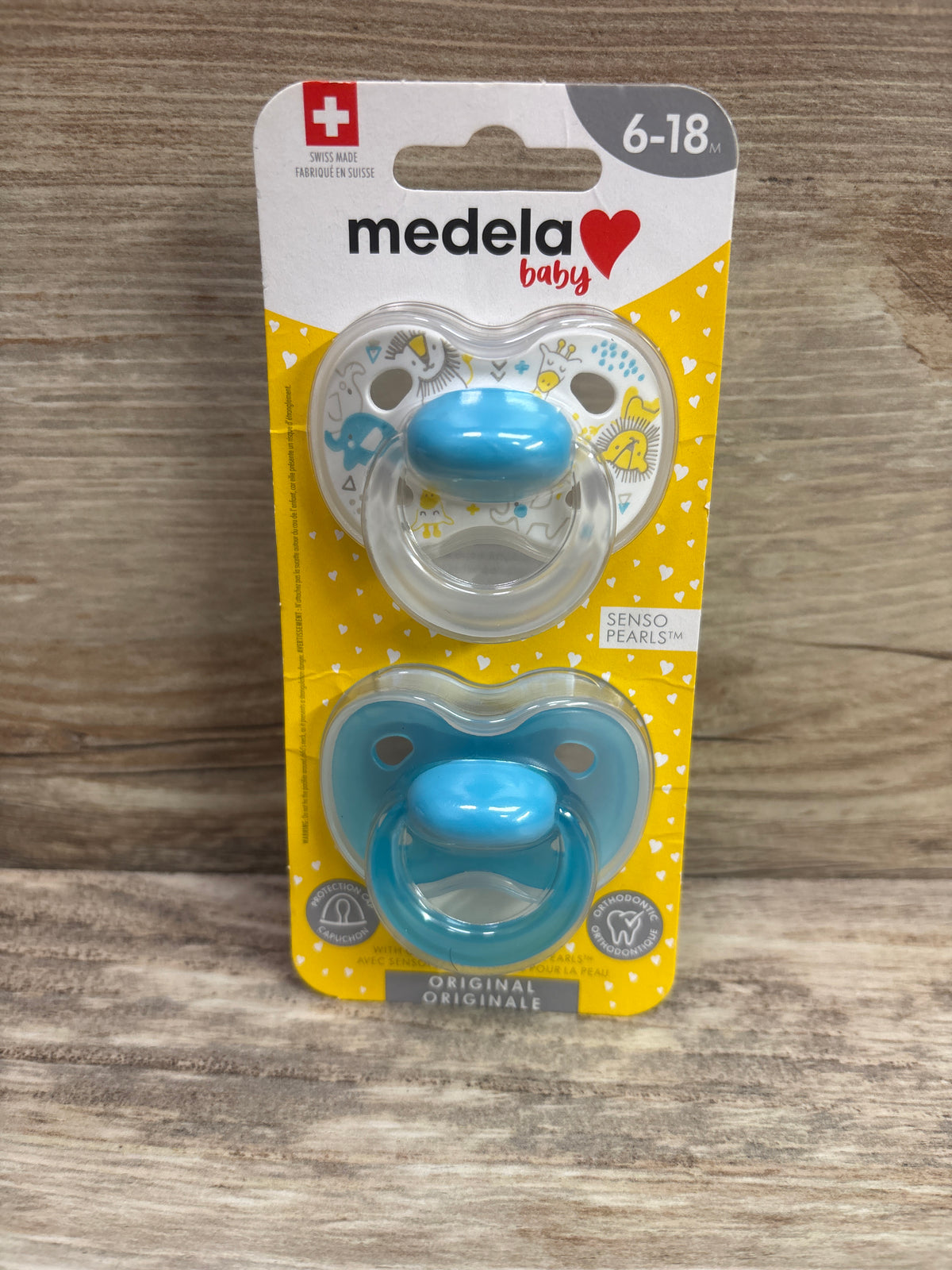 NEW Medela Original Senso Pearls Pacifiers 2pk 6-18m