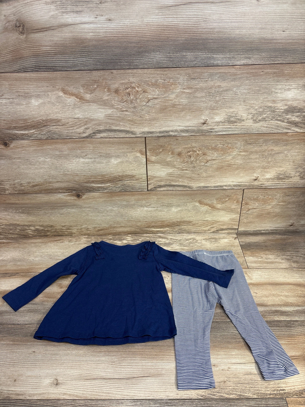 Calvin Klein Long Sleeve Top & Leggings 2pc Set Navy sz 2T