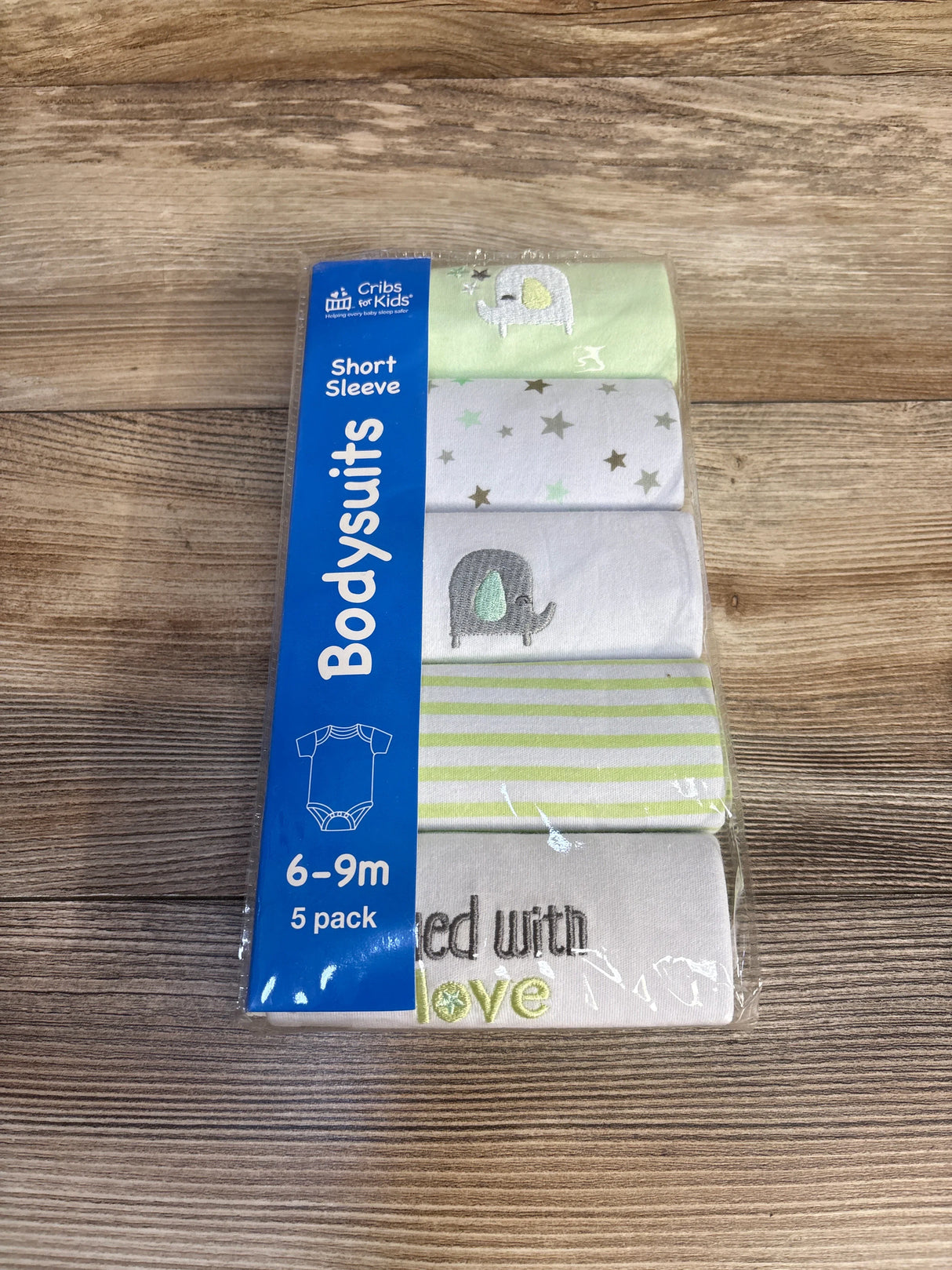 NEW Korbex Baby 5pk Bodysuits Green sz 6-9m