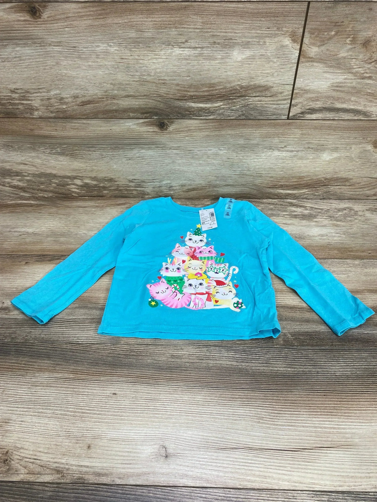 NEW Children's Place Cat Tree Shirt Blue sz 2T - Me n Mommy To Be